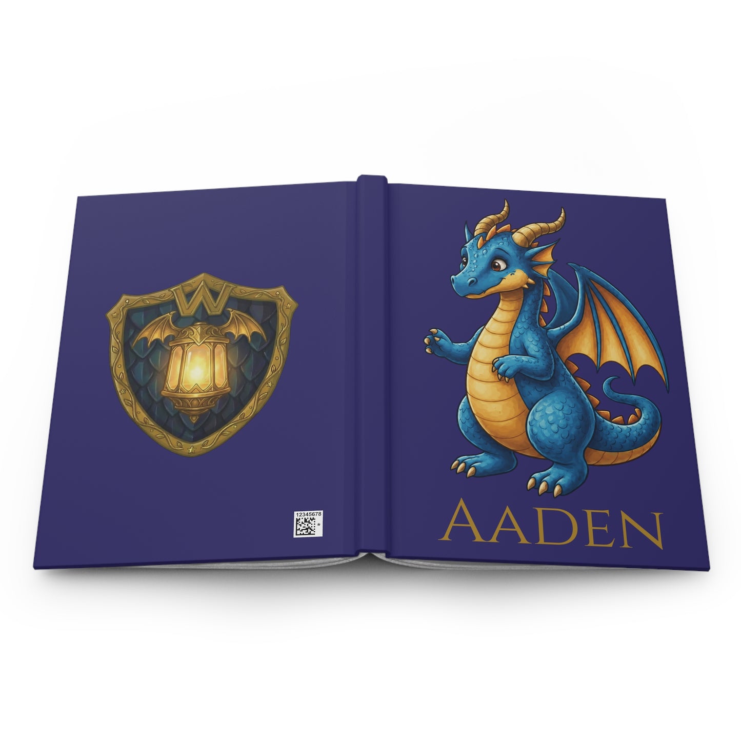 Aaden Dragon Journal | Personalized Hardcover Notebook