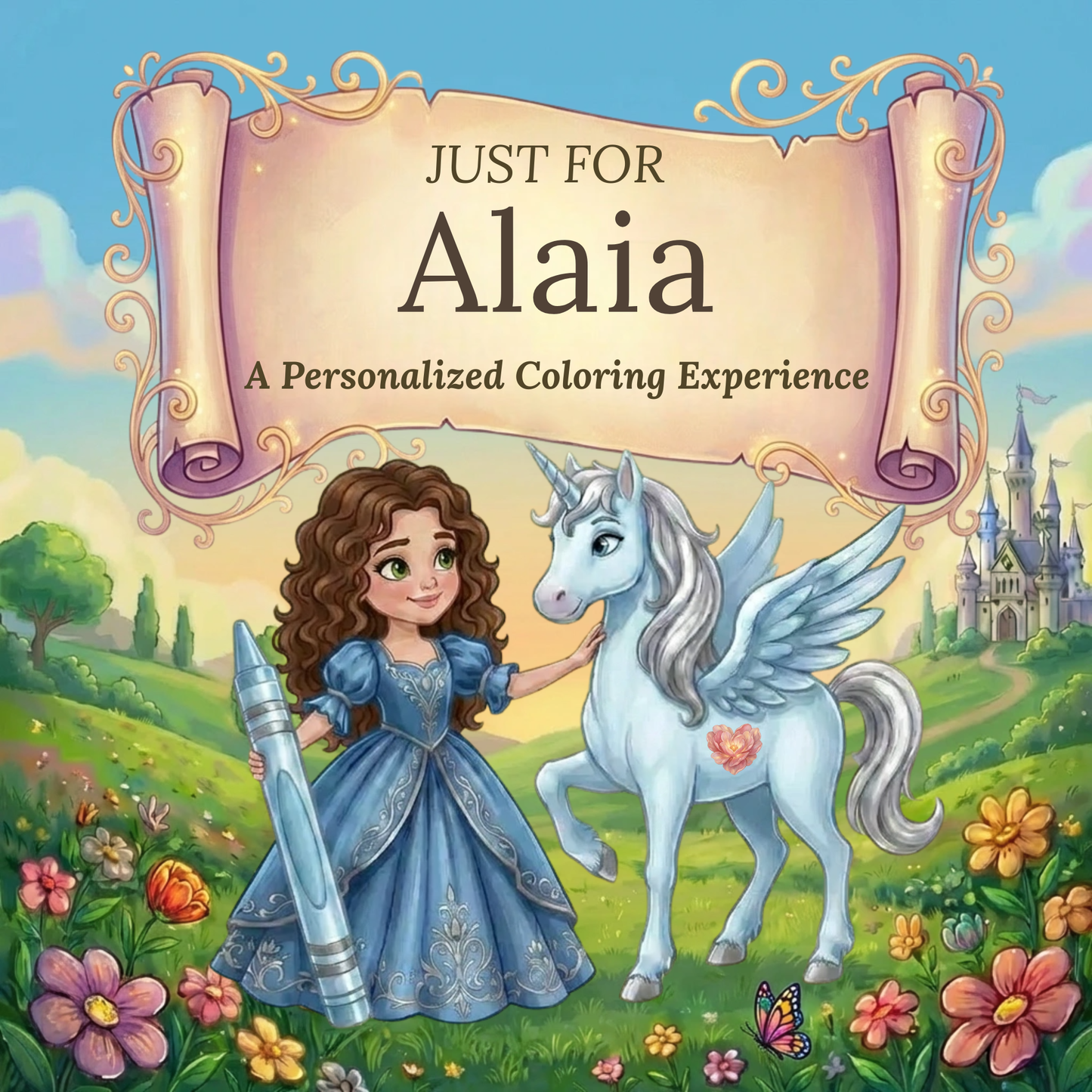 Alaia Personalized Coloring Book | Ages 4-8 | L.K. Bunting