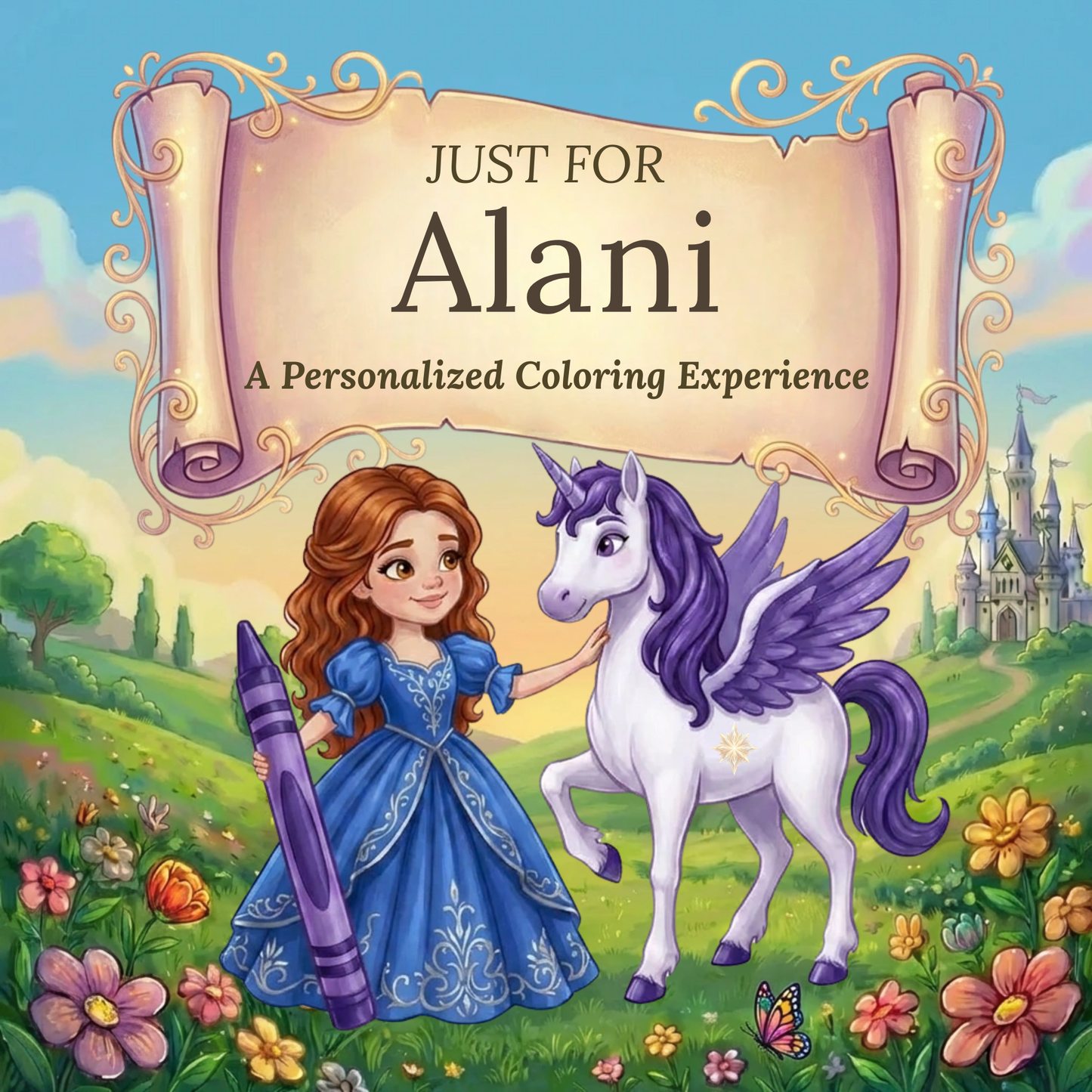 Alani Personalized Coloring Book | Ages 4-8 | L.K. Bunting