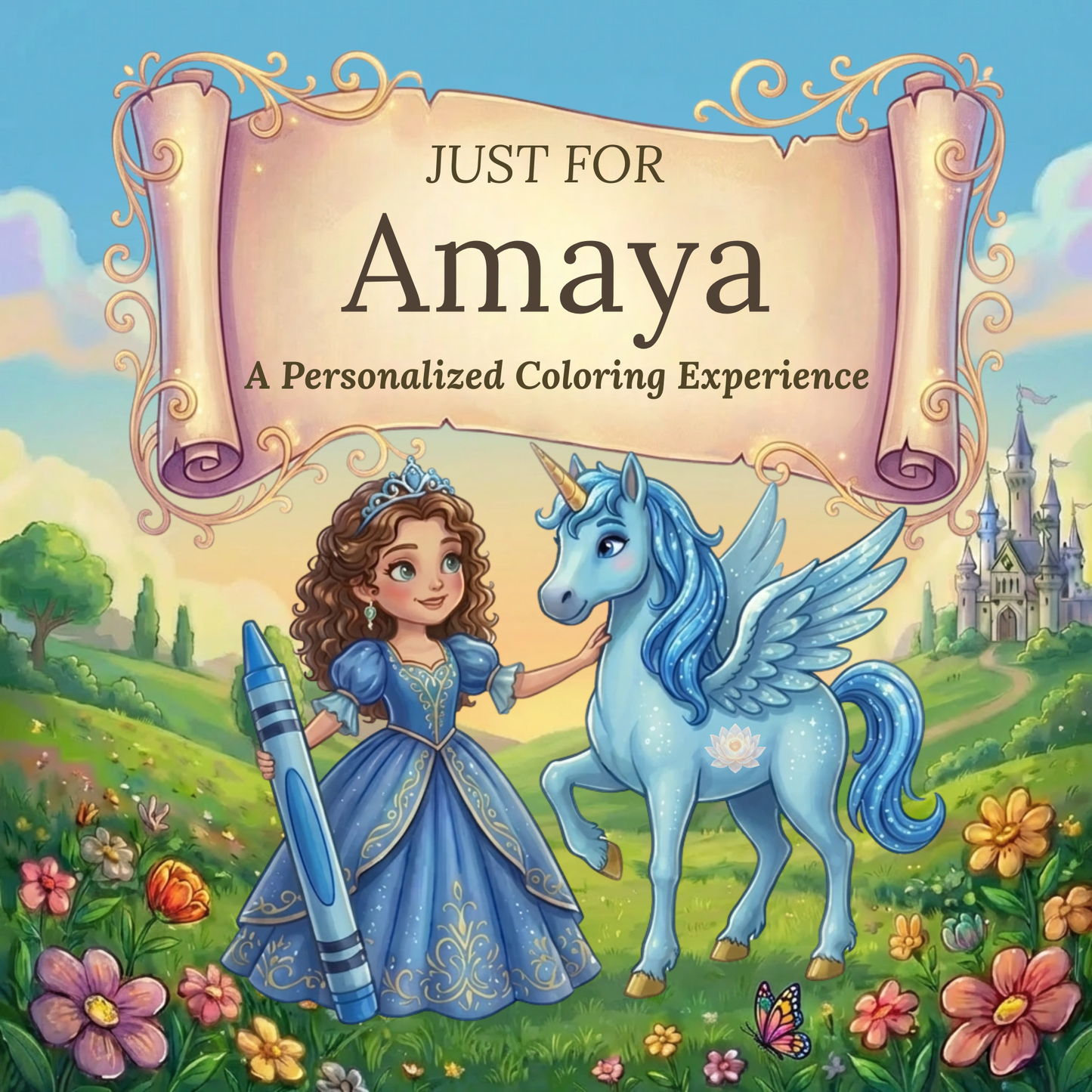Amaya Personalized Coloring Book | Ages 4-8 | L.K. Bunting