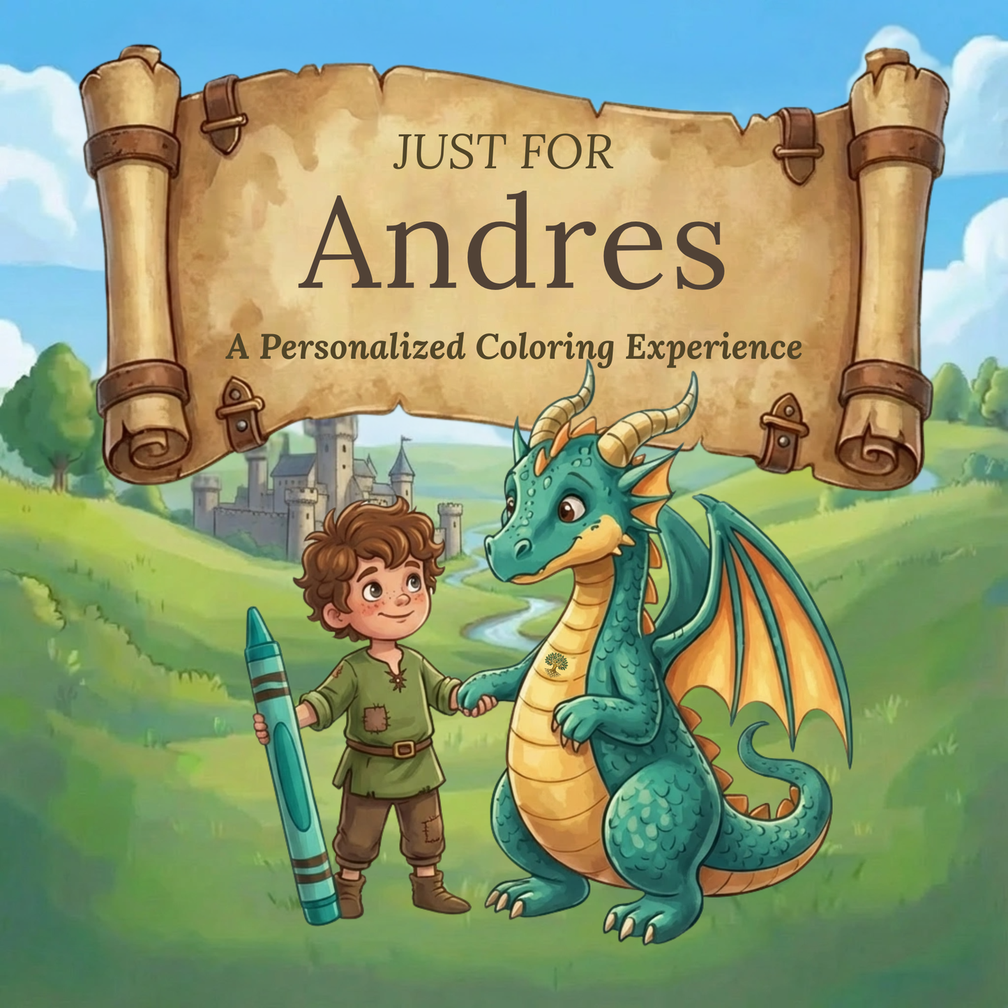 Andres Personalized Coloring Book | Ages 4-8 | L.K. Bunting