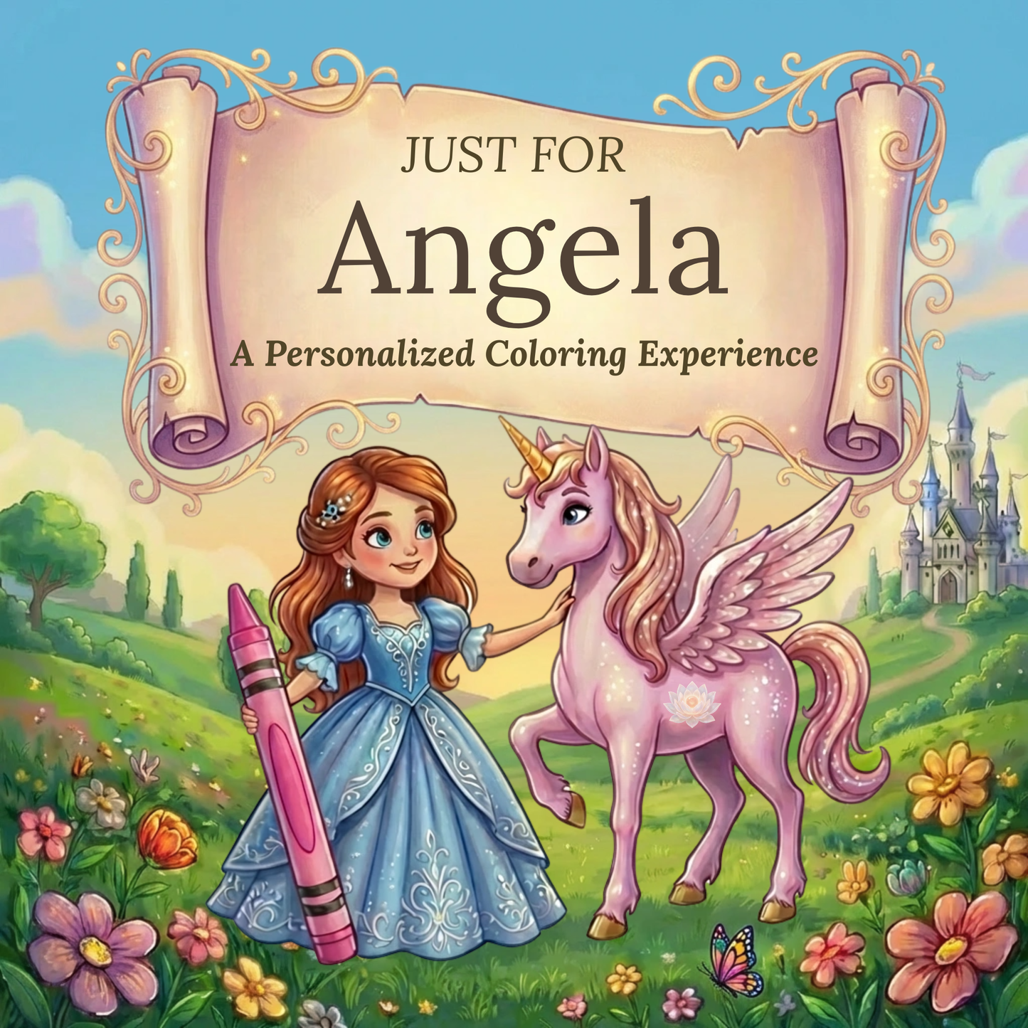 Angela Personalized Coloring Book | Ages 4-8 | L.K. Bunting