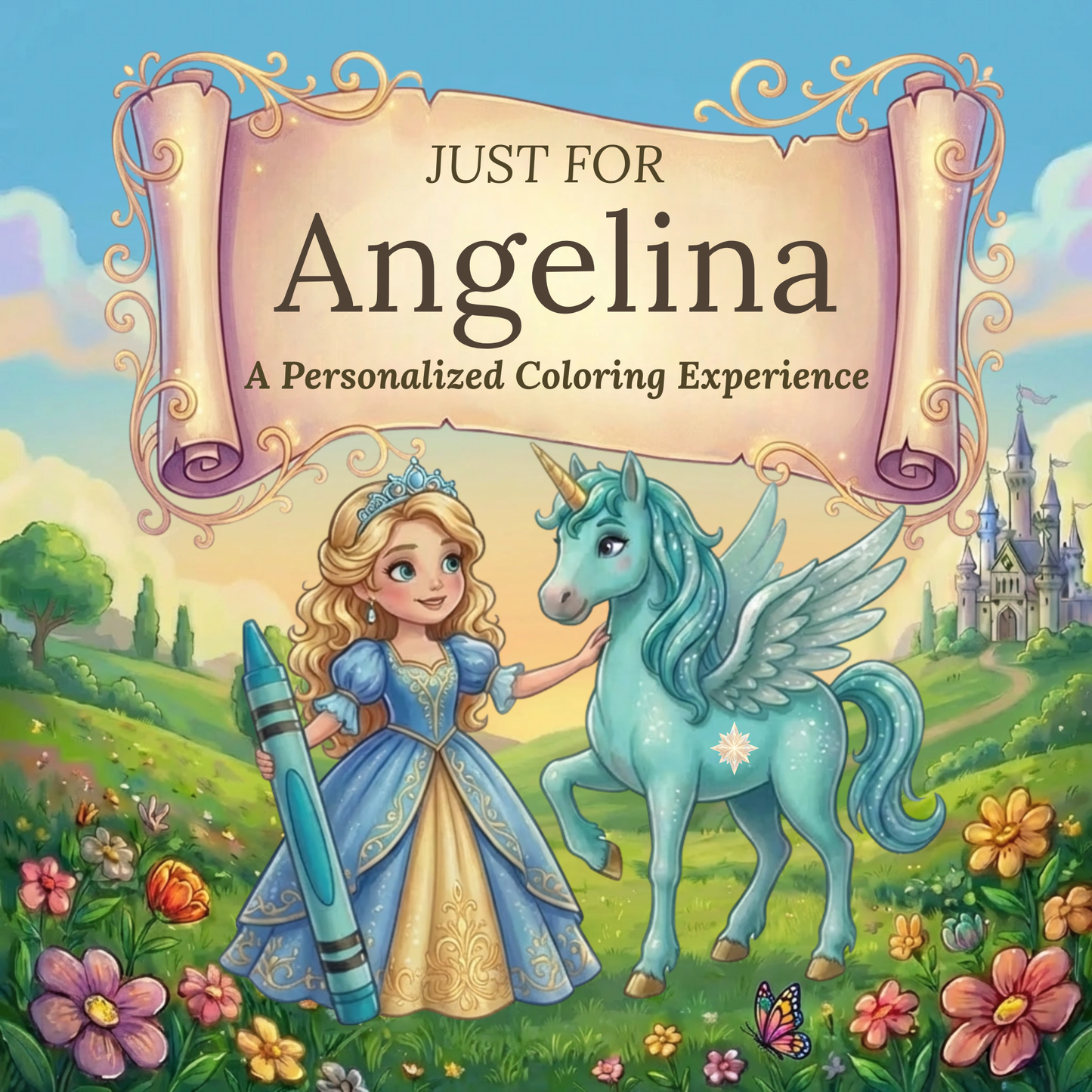 Angelina Personalized Coloring Book | Ages 4-8 | L.K. Bunting