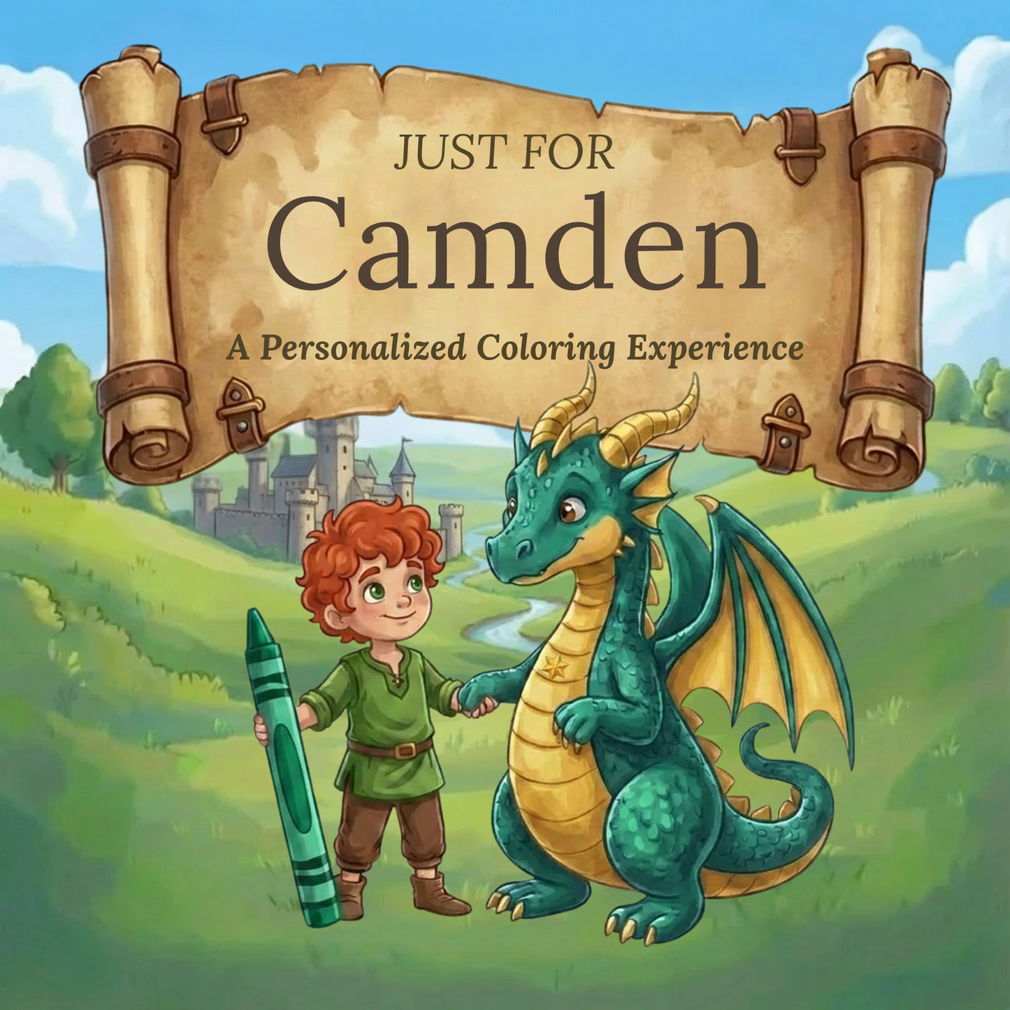 Camden Personalized Coloring Book | Ages 4-8 | L.K. Bunting