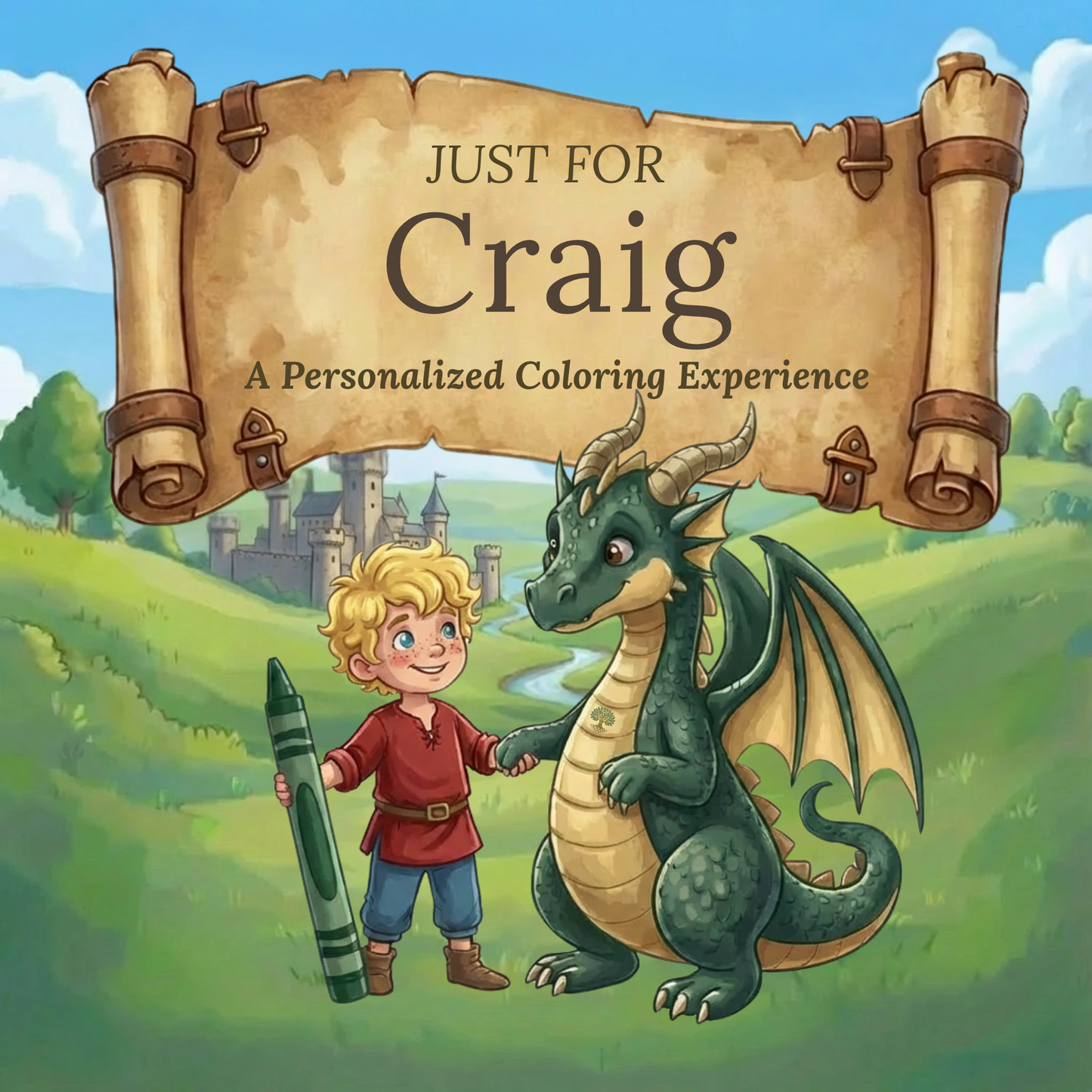 Craig Personalized Coloring Book | Ages 4-8 | L.K. Bunting