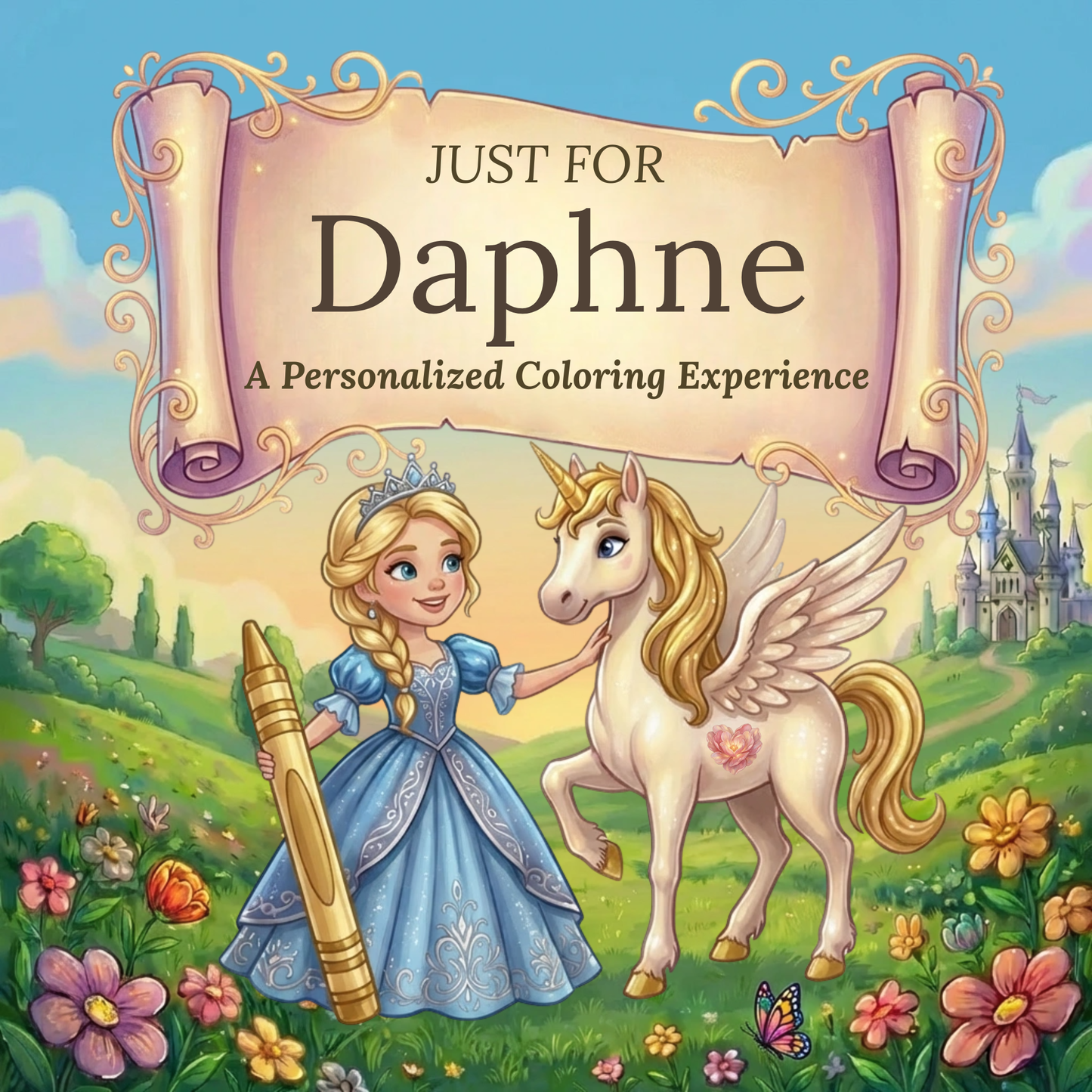 Daphne Personalized Coloring Book | Ages 4-8 | L.K. Bunting