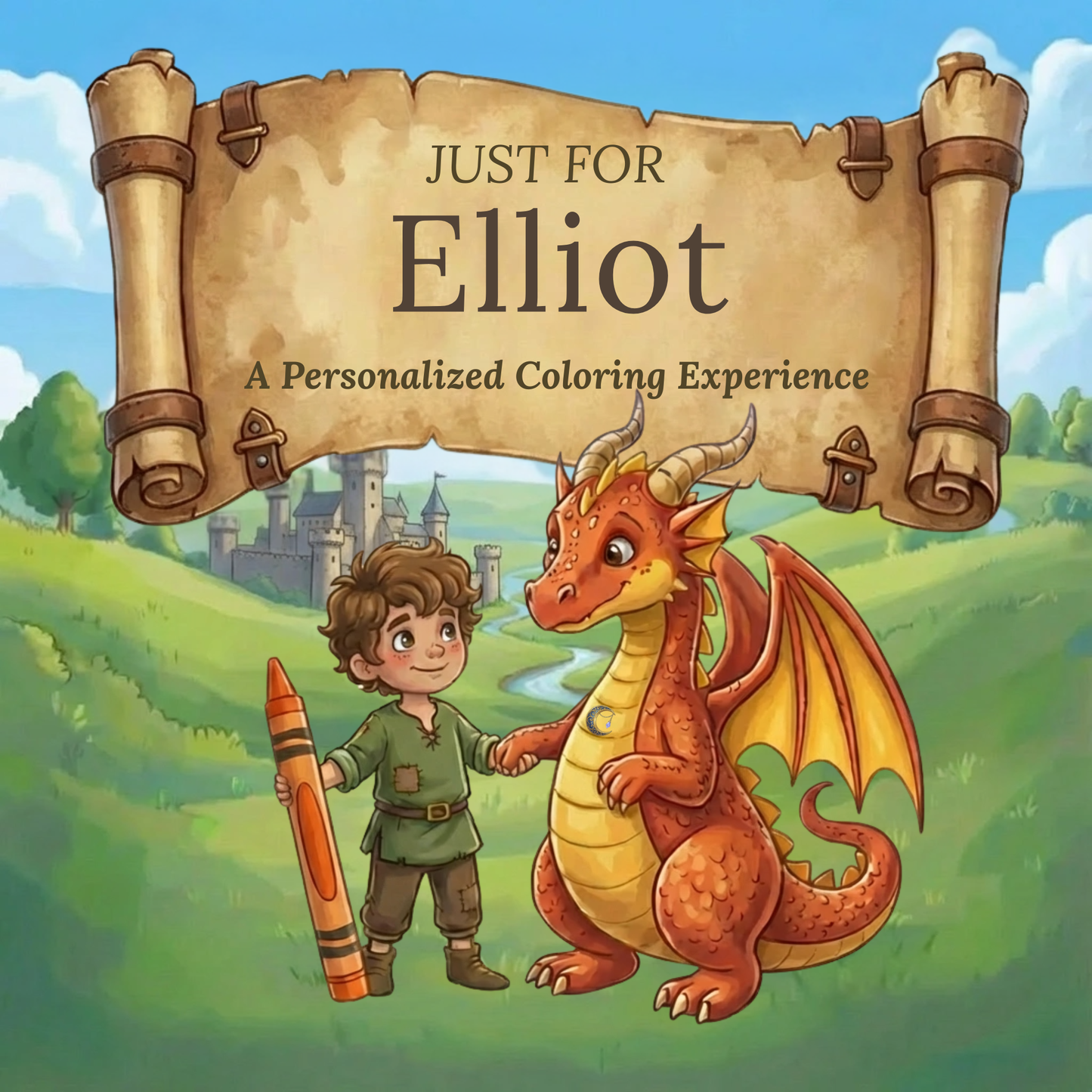 Elliot Personalized Coloring Book | Ages 4-8 | L.K. Bunting