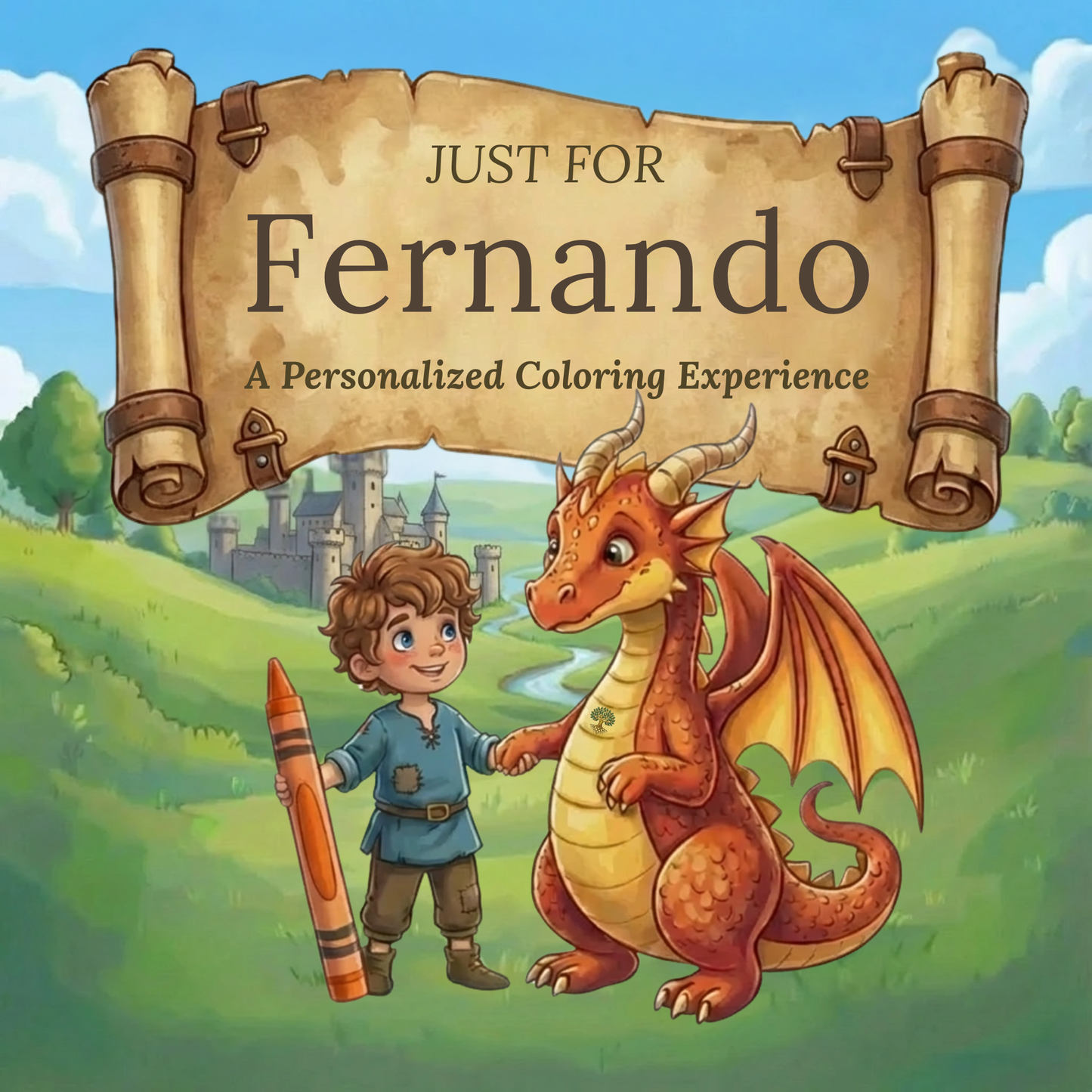 Fernando Personalized Coloring Book | Ages 4-8 | L.K. Bunting