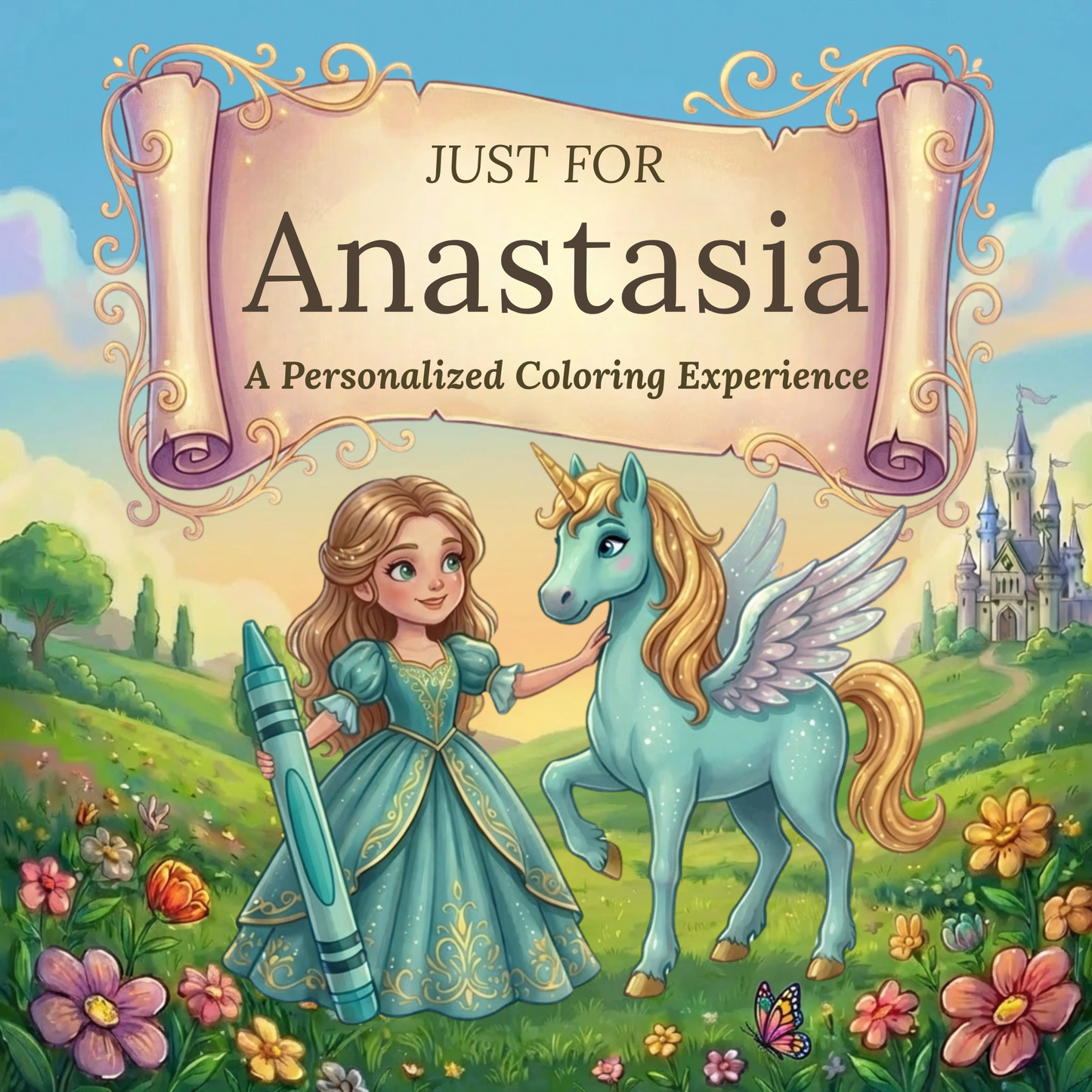 Anastasia Personalized Coloring Book | Ages 4-8 | L.K. Bunting