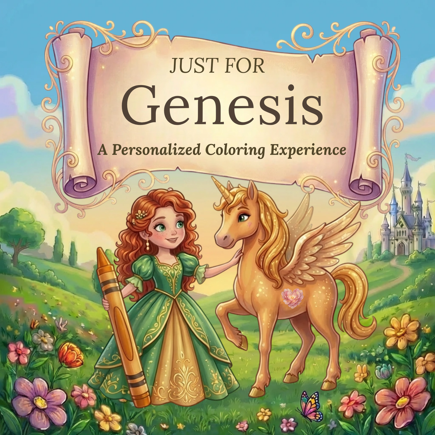 Genesis Personalized Coloring Book | Ages 4-8 | L.K. Bunting