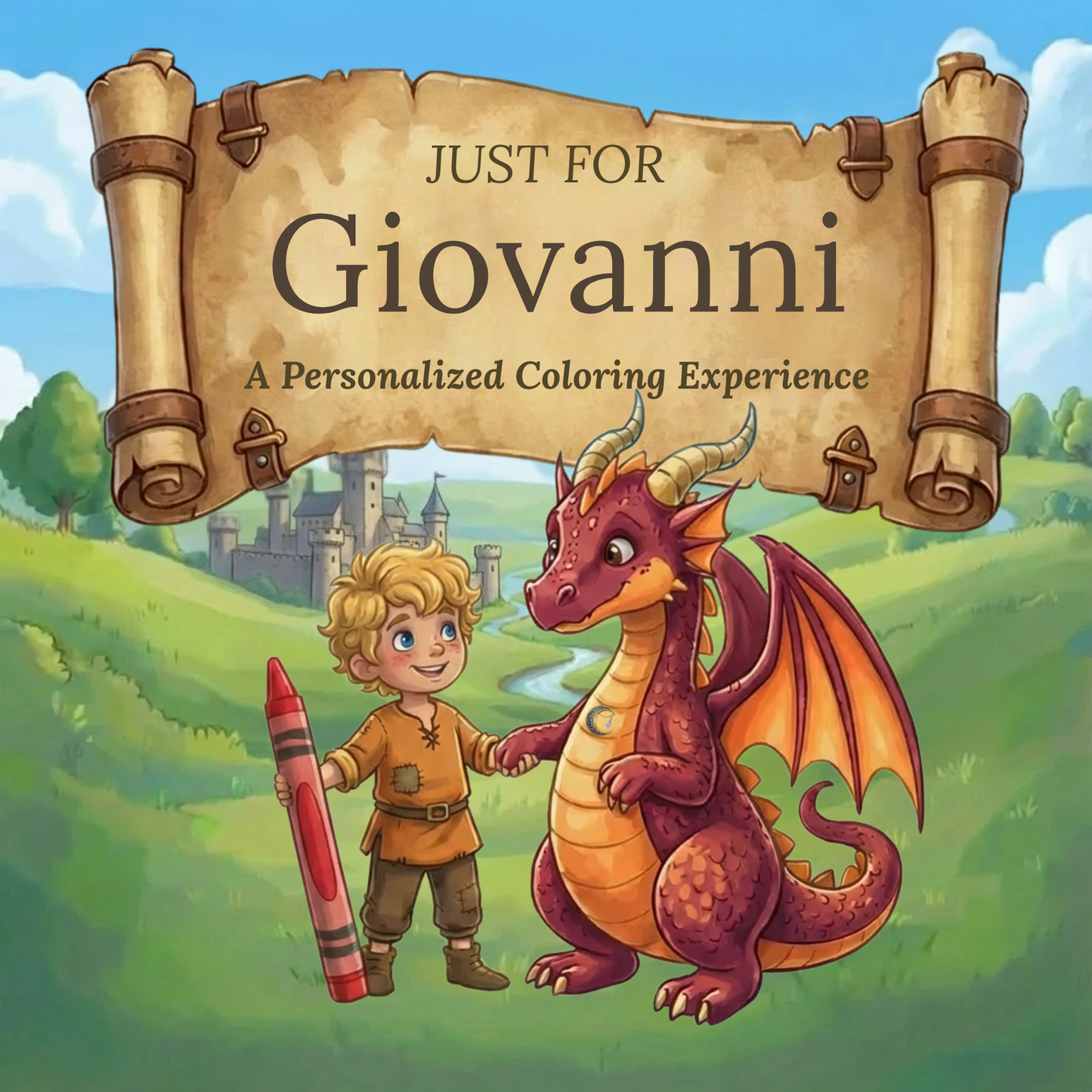 Giovanni Personalized Coloring Book | Ages 4-8 | L.K. Bunting