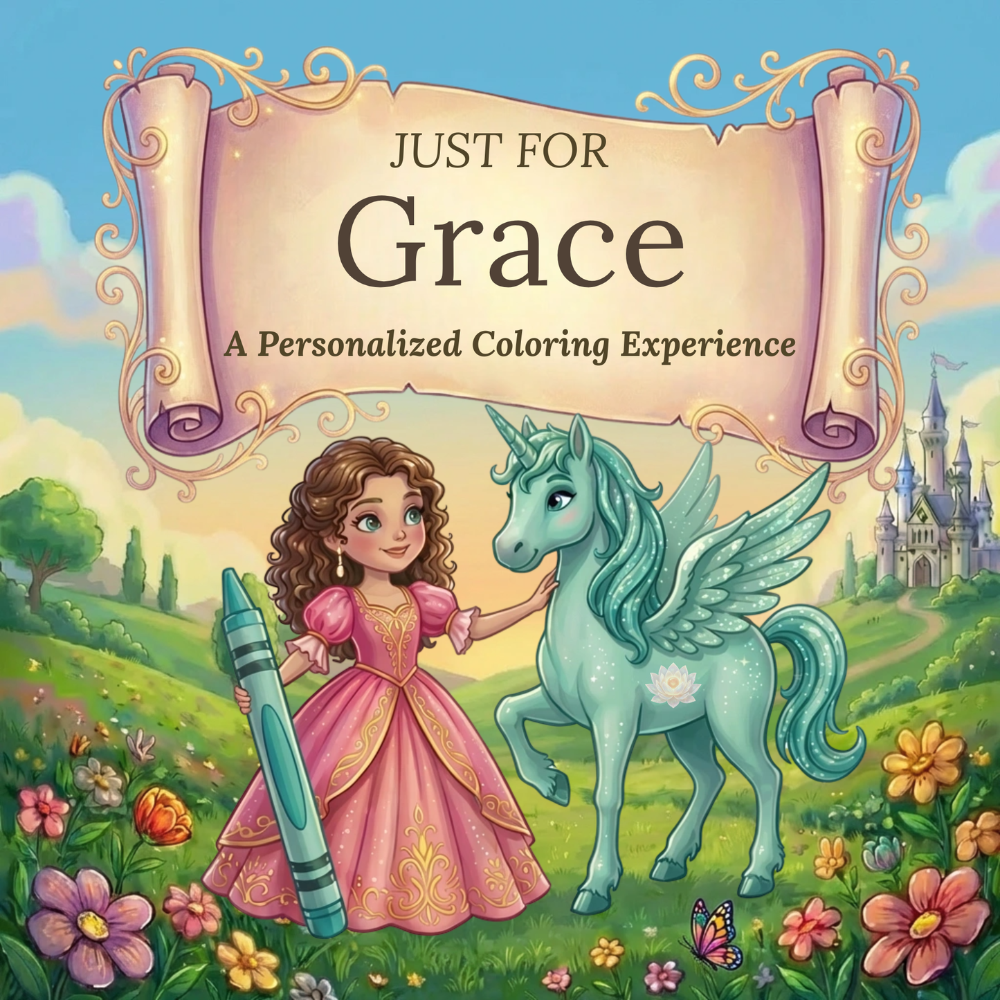 Grace Personalized Coloring Book | Ages 4-8 | L.K. Bunting
