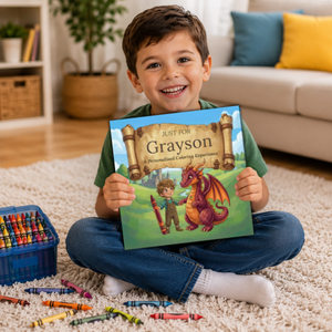 Grayson Personalized Coloring Book | Ages 4-8 | L.K. Bunting