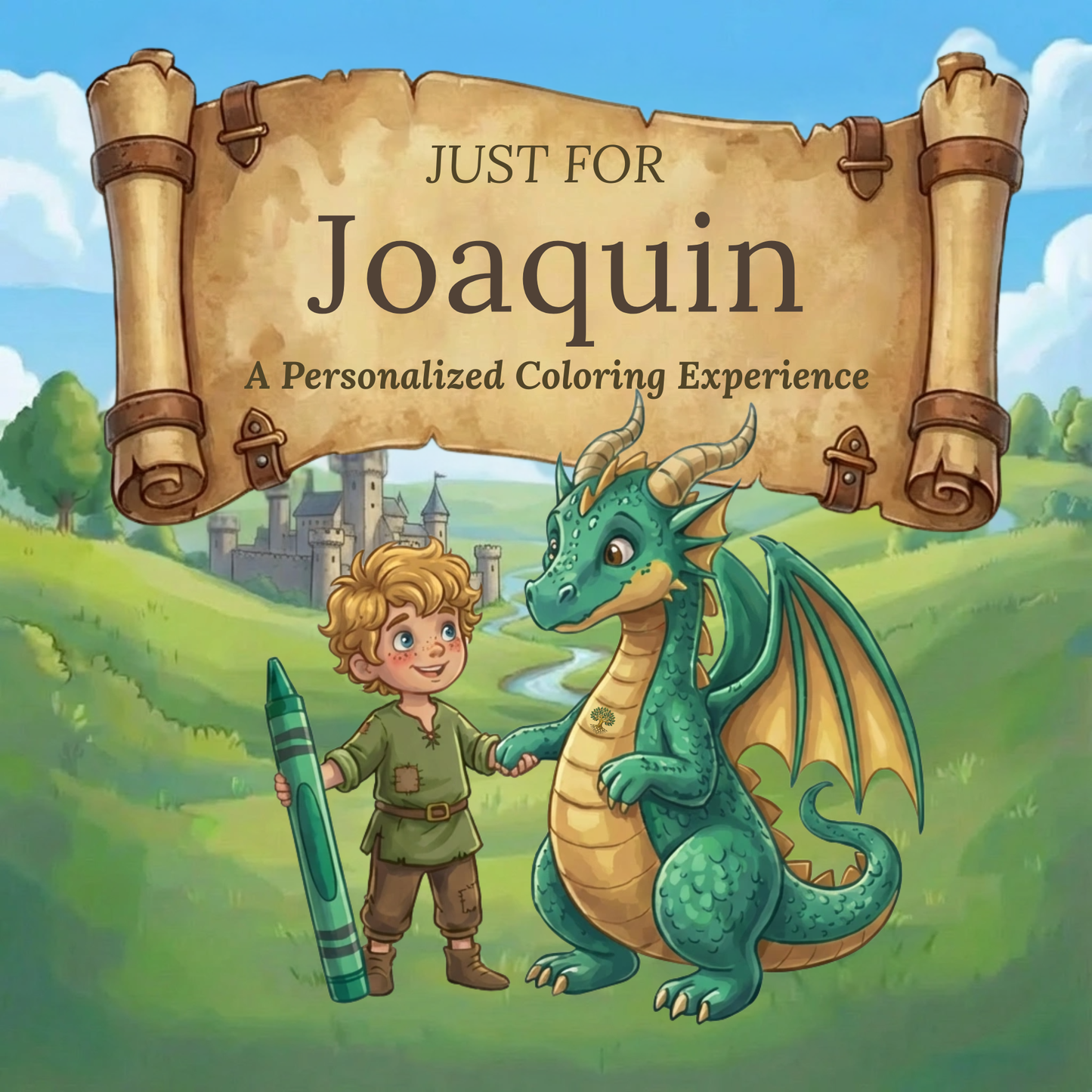 Joaquin Personalized Coloring Book | Ages 4-8 | L.K. Bunting