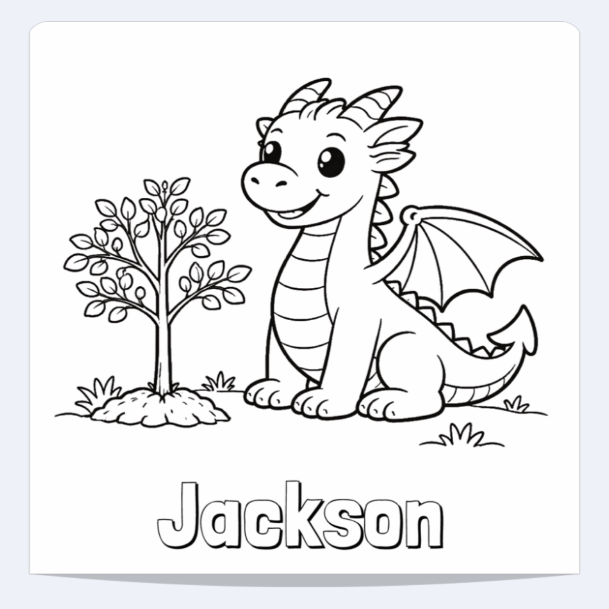 Jackson Personalized Coloring Book | Ages 4-8 | L.K. Bunting
