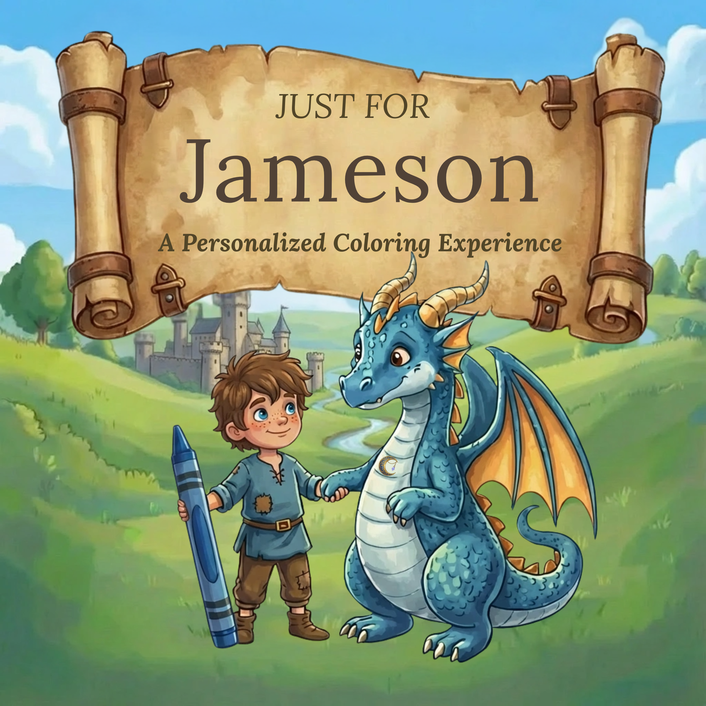 Jameson Personalized Coloring Book | Ages 4-8 | L.K. Bunting