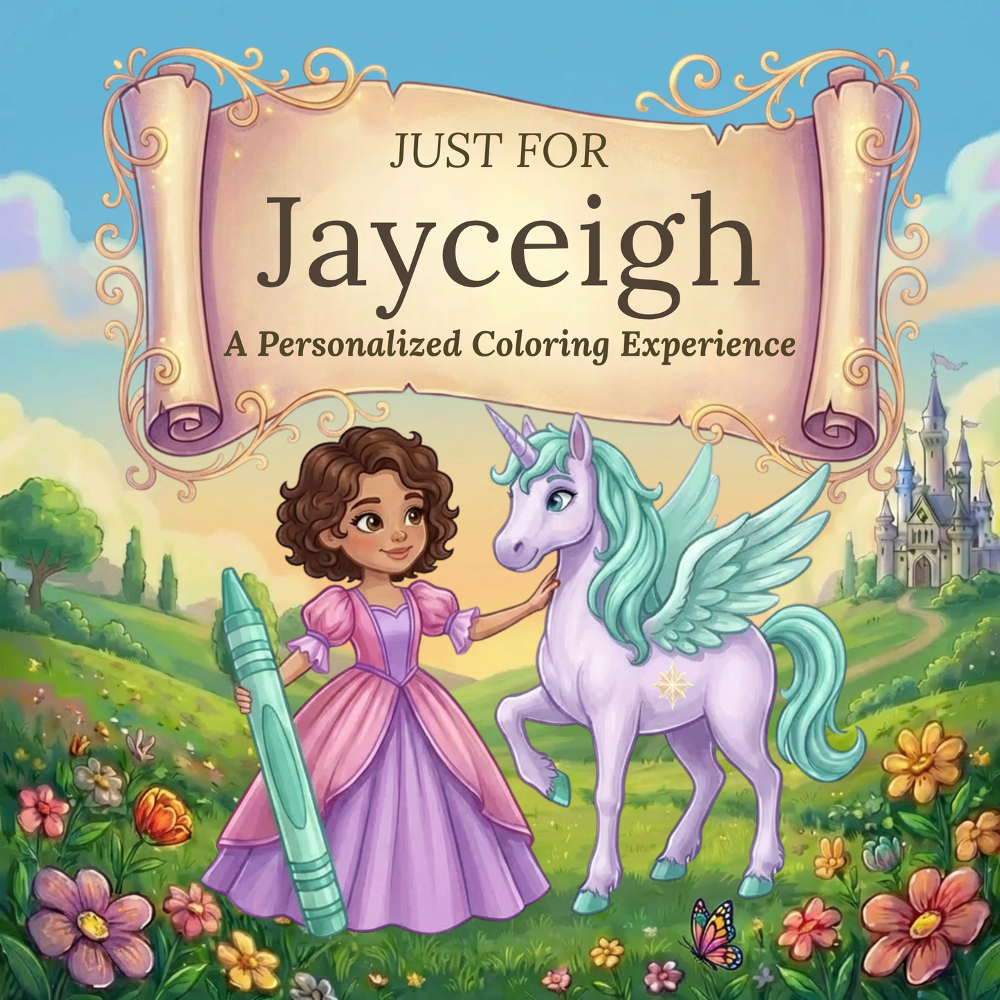 Jayceigh Personalized Coloring Book | Ages 4-8 | L.K. Bunting