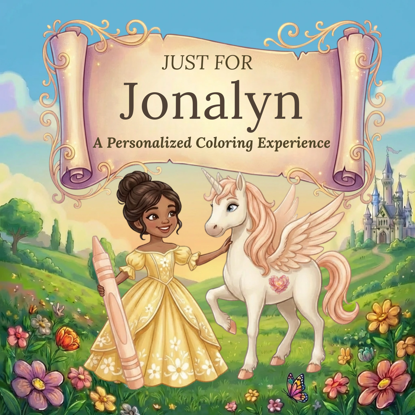 Jonalyn Personalized Coloring Book | Ages 4-8 | L.K. Bunting