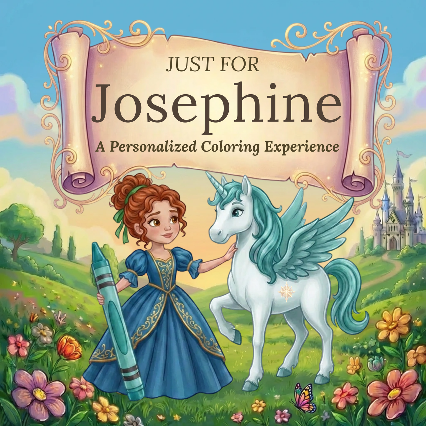 Josephine Personalized Coloring Book | Ages 4-8 | L.K. Bunting