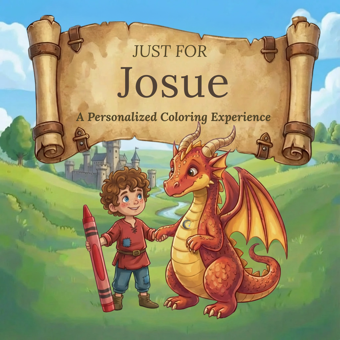 Josue Personalized Coloring Book | Ages 4-8 | L.K. Bunting