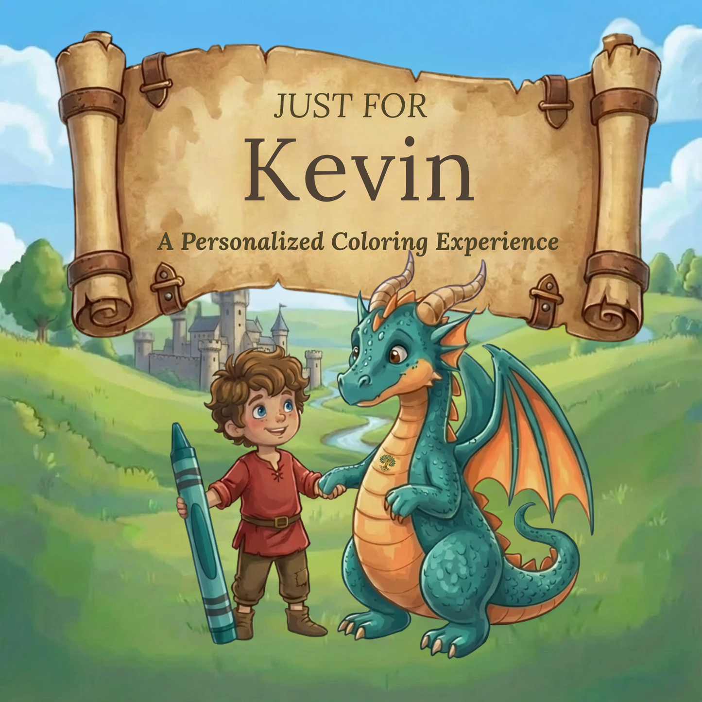 Kevin Personalized Coloring Book | Ages 4-8 | L.K. Bunting