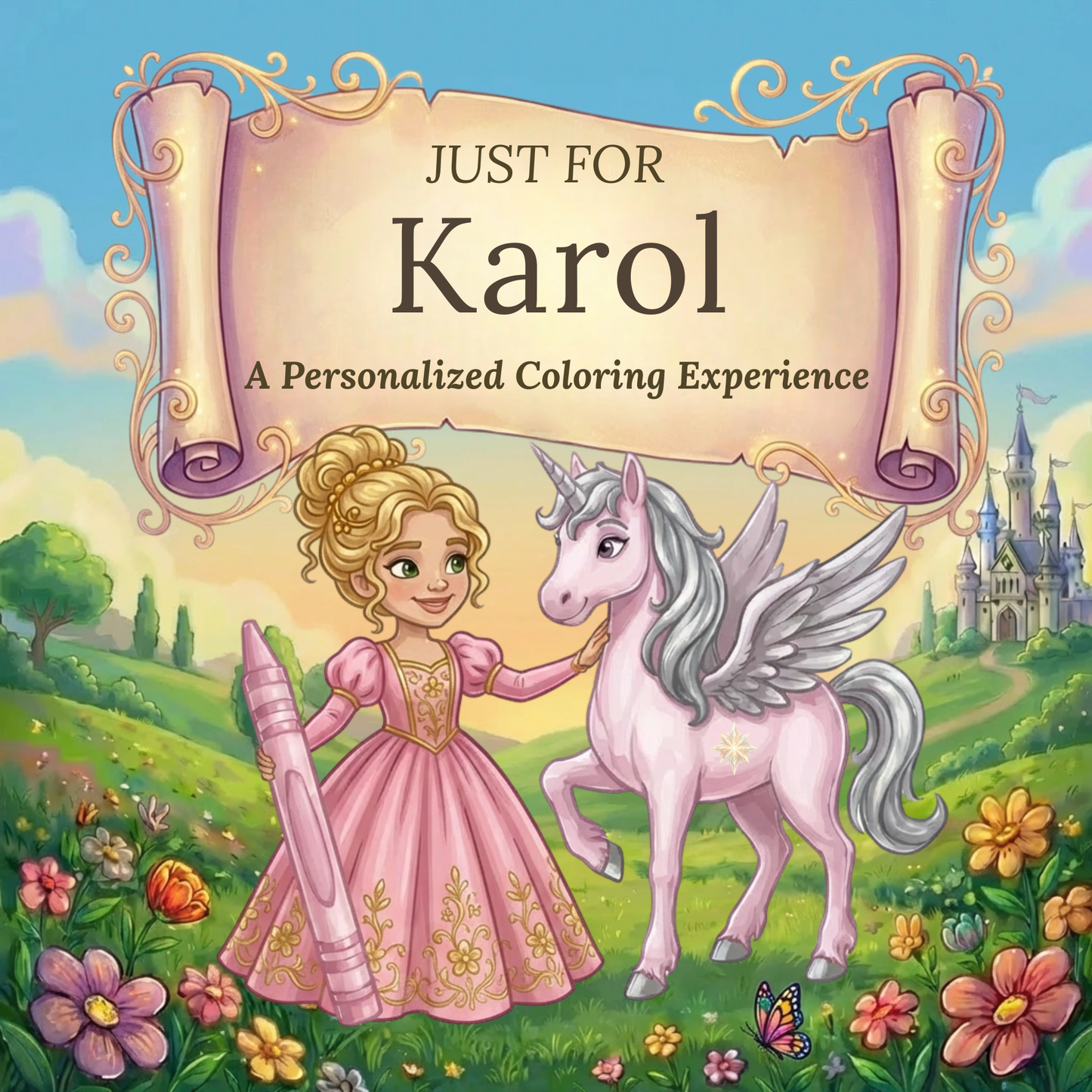 Karol Personalized Coloring Book | Ages 4-8 | L.K. Bunting
