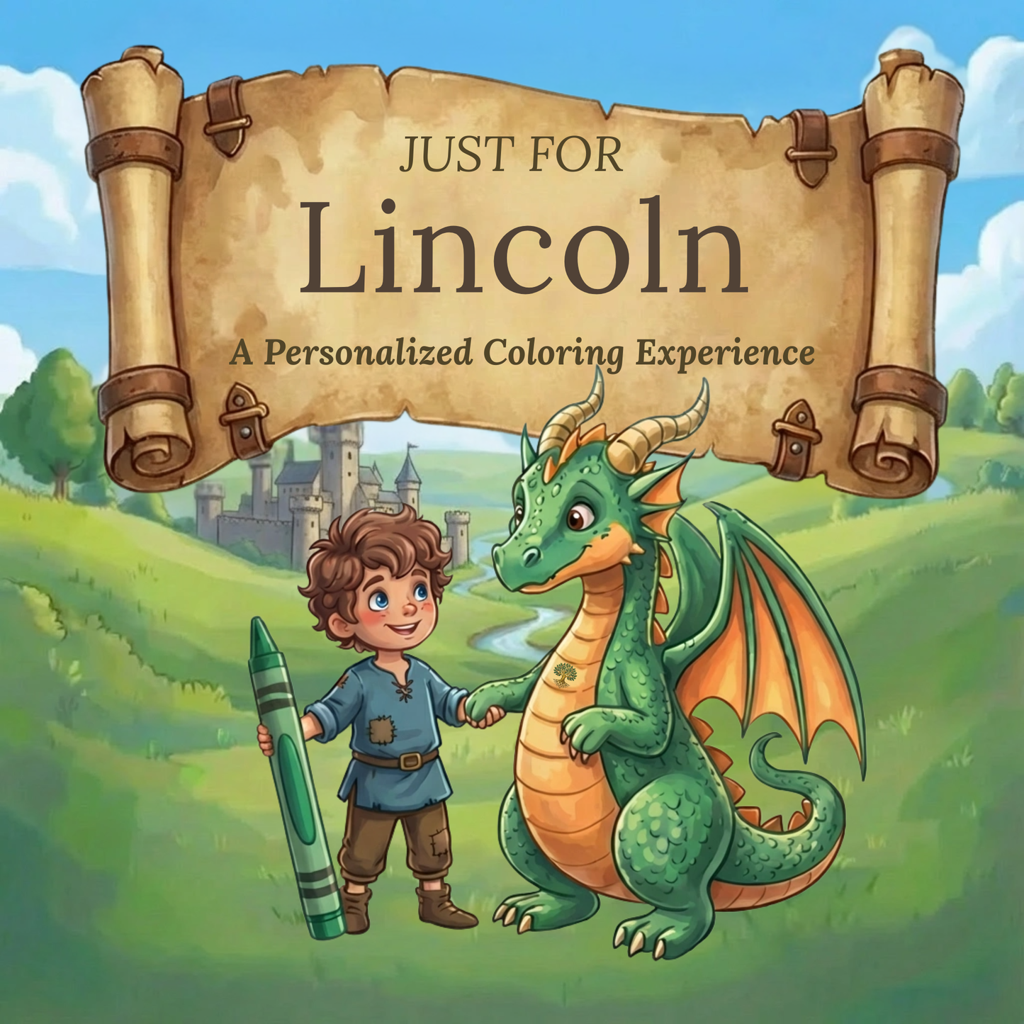 Lincoln Personalized Coloring Book | Ages 4-8 | L.K. Bunting
