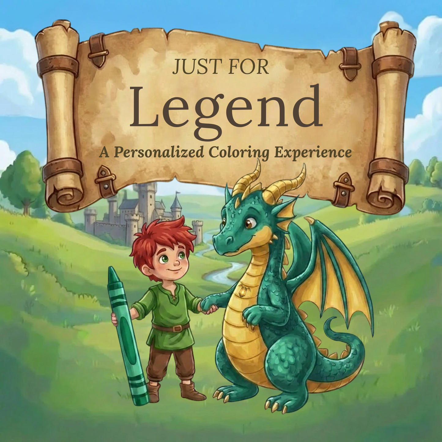 Legend Personalized Coloring Book | Ages 4-8 | L.K. Bunting