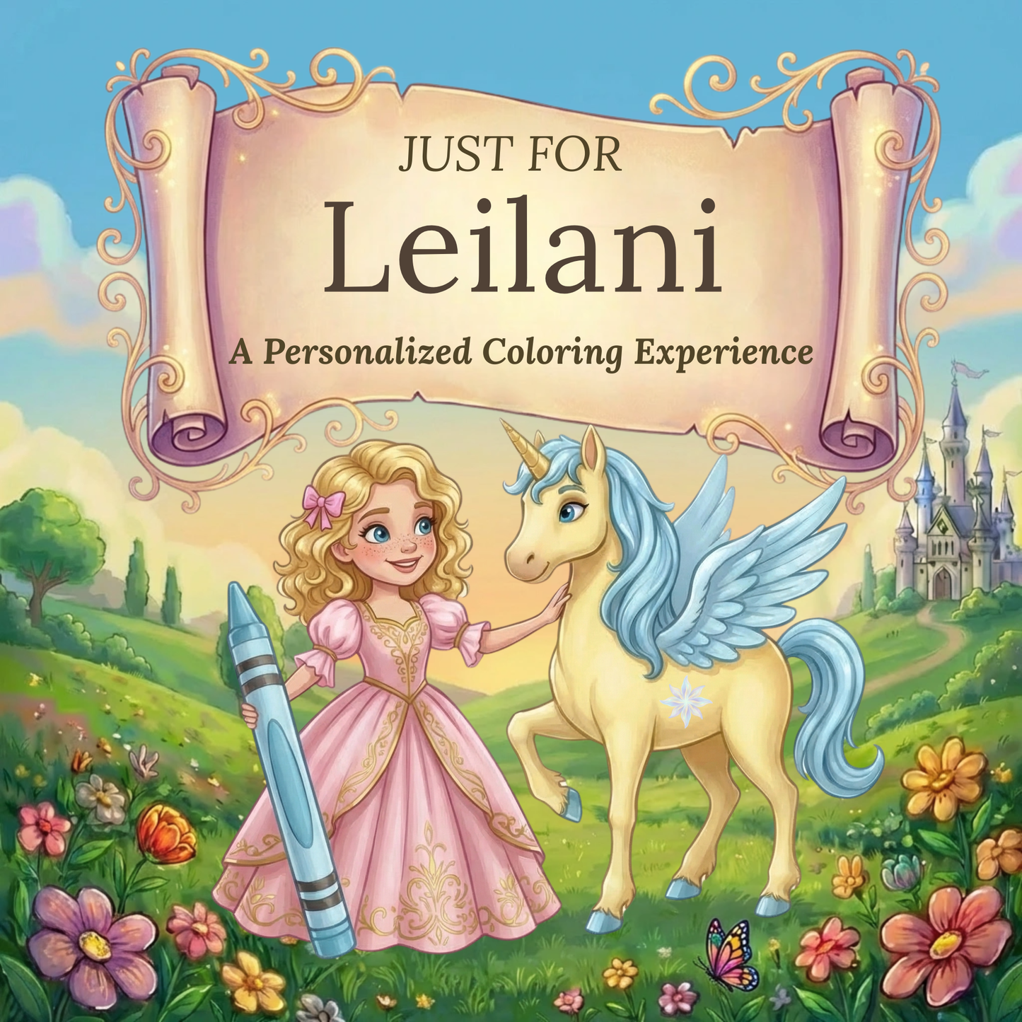 Leilani Personalized Coloring Book | Ages 4-8 | L.K. Bunting