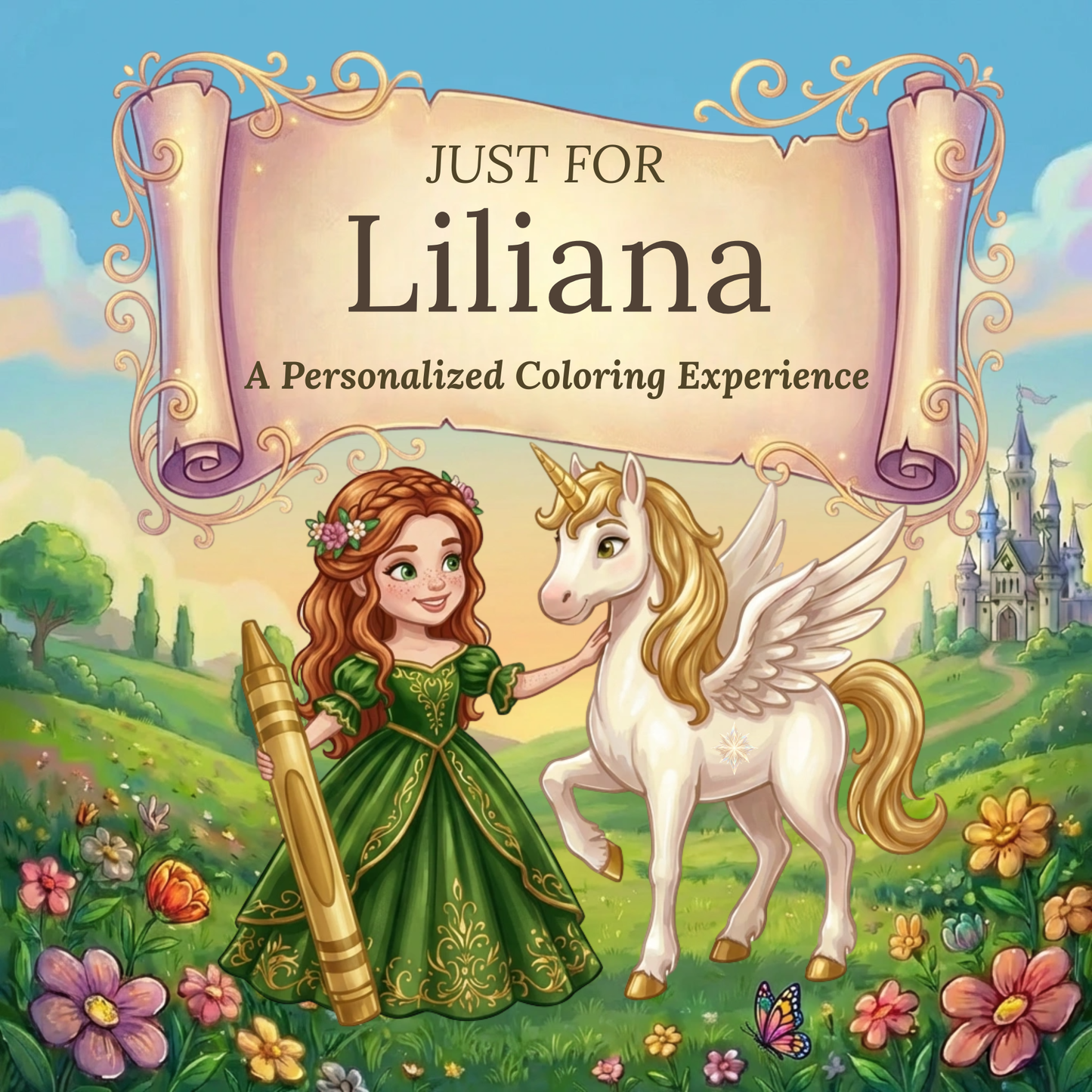 Liliana Personalized Coloring Book | Ages 4-8 | L.K. Bunting
