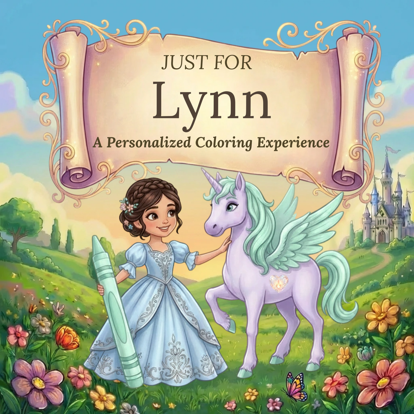 Lynn Personalized Coloring Book | Ages 4-8 | L.K. Bunting