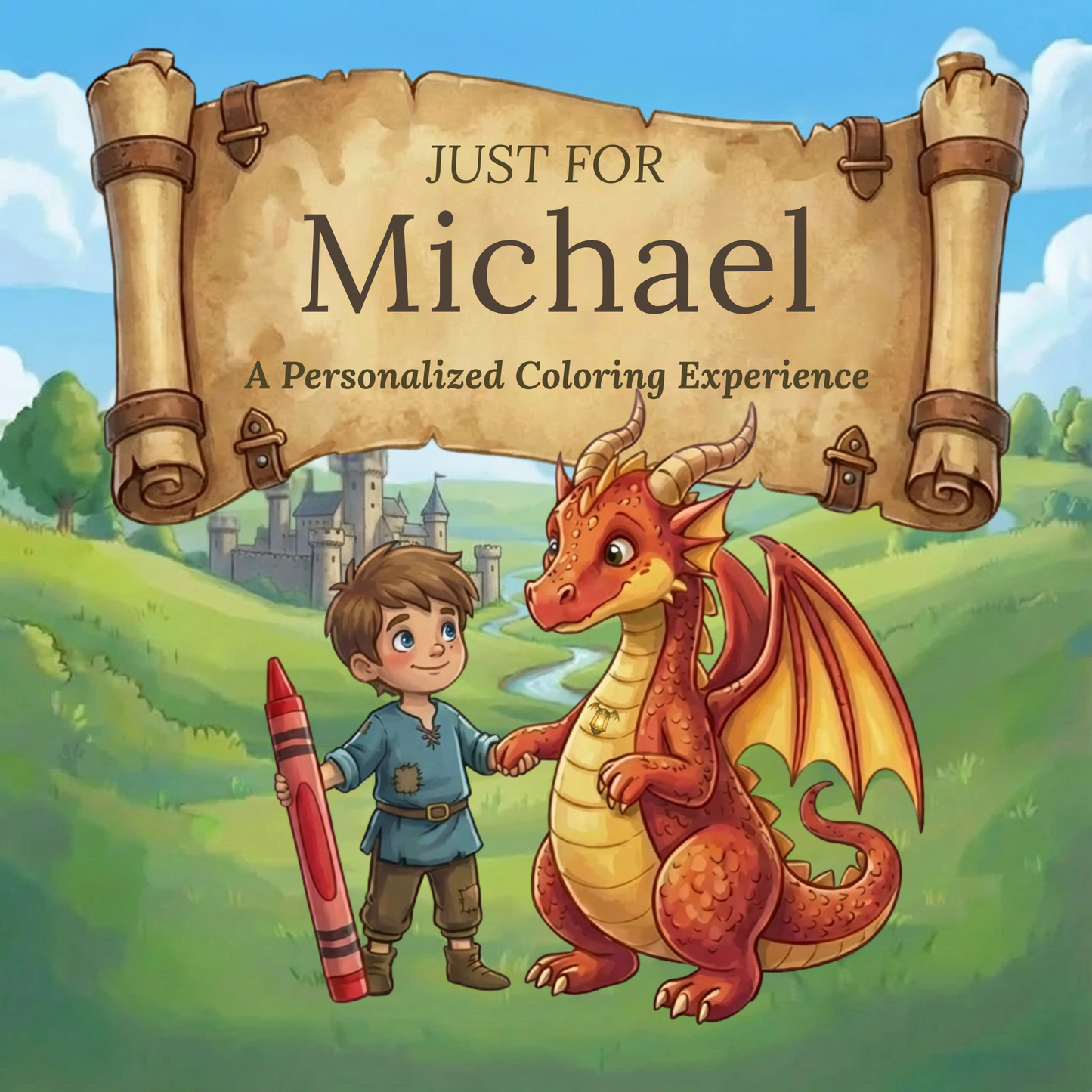 Michael Personalized Coloring Book | Ages 4-8 | L.K. Bunting