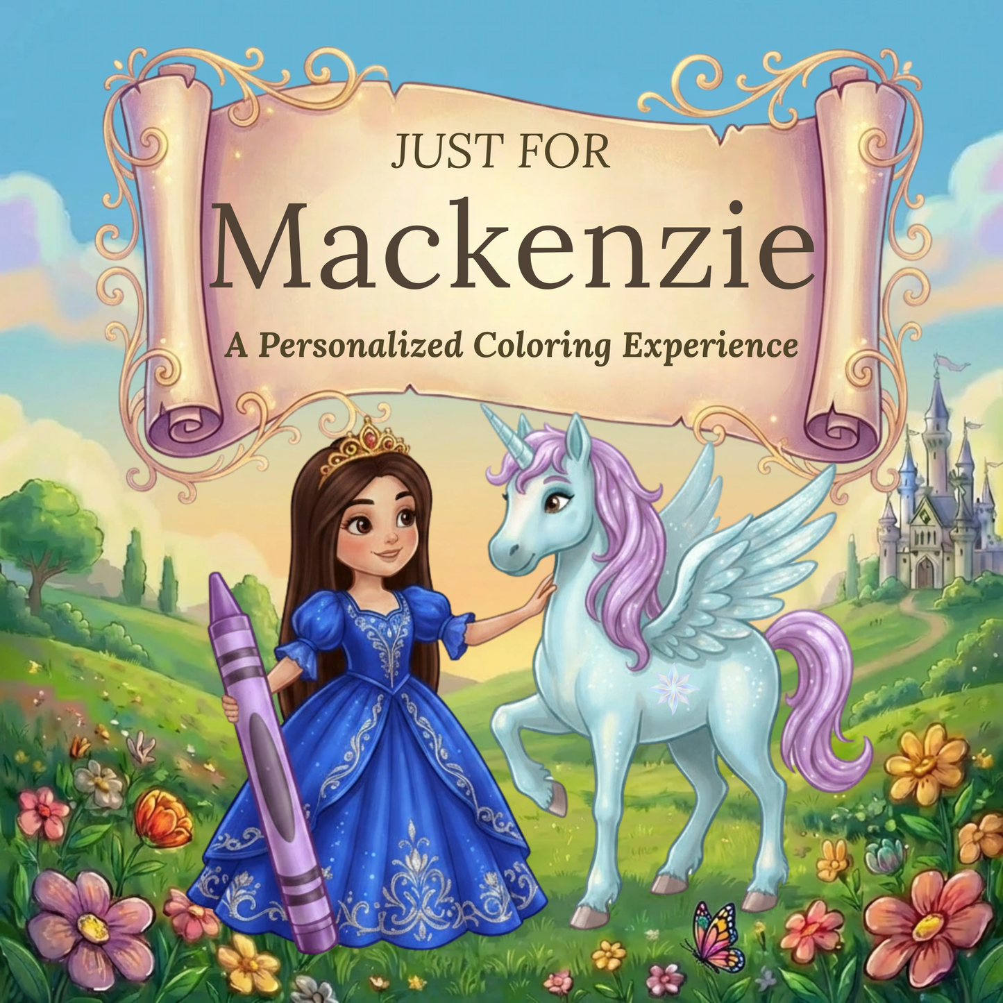 Mackenzie Personalized Coloring Book | Ages 4-8 | L.K. Bunting