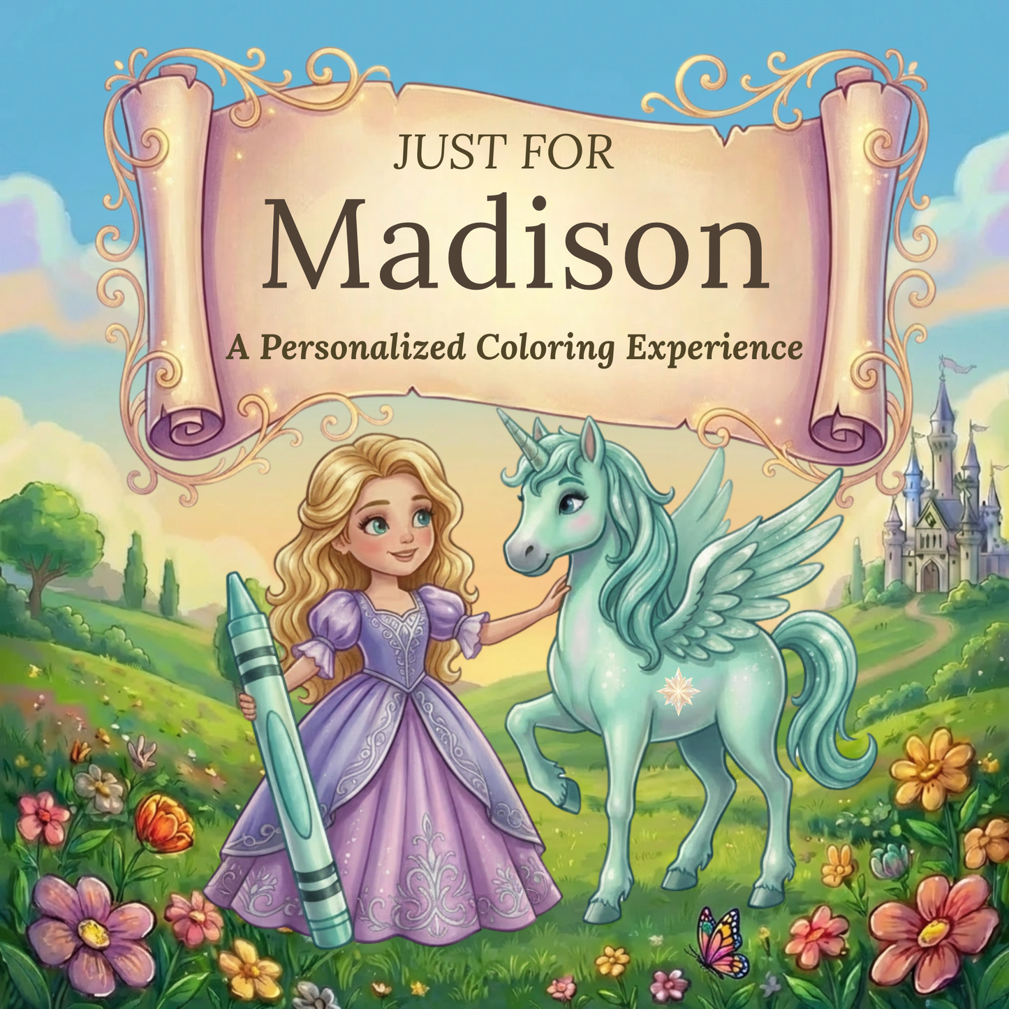 Madison Personalized Coloring Book | Ages 4-8 | L.K. Bunting
