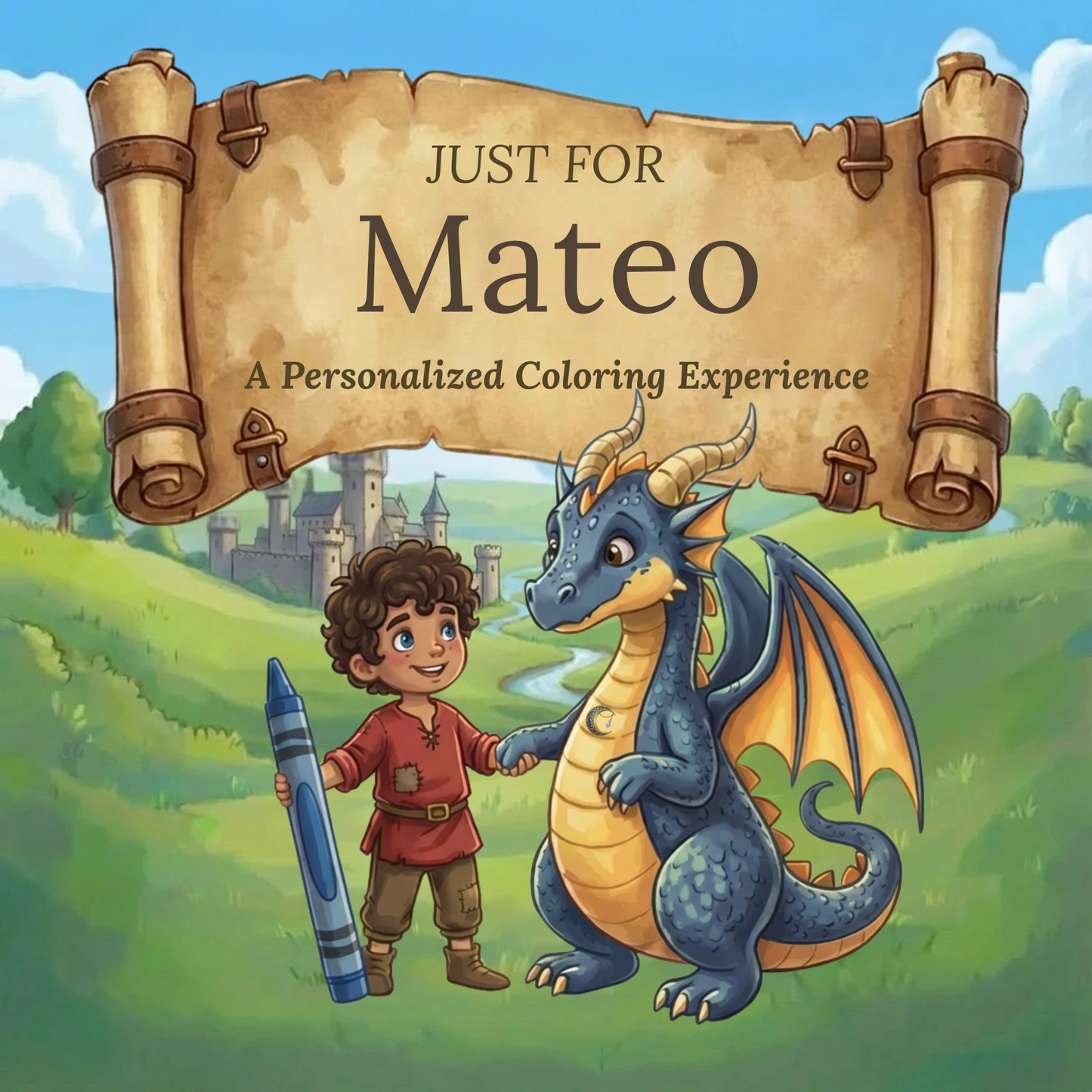 Mateo Personalized Coloring Book | Ages 4-8 | L.K. Bunting