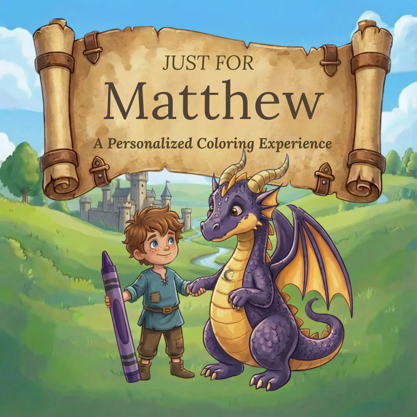 Matthew Personalized Coloring Book | Ages 4-8 | L.K. Bunting