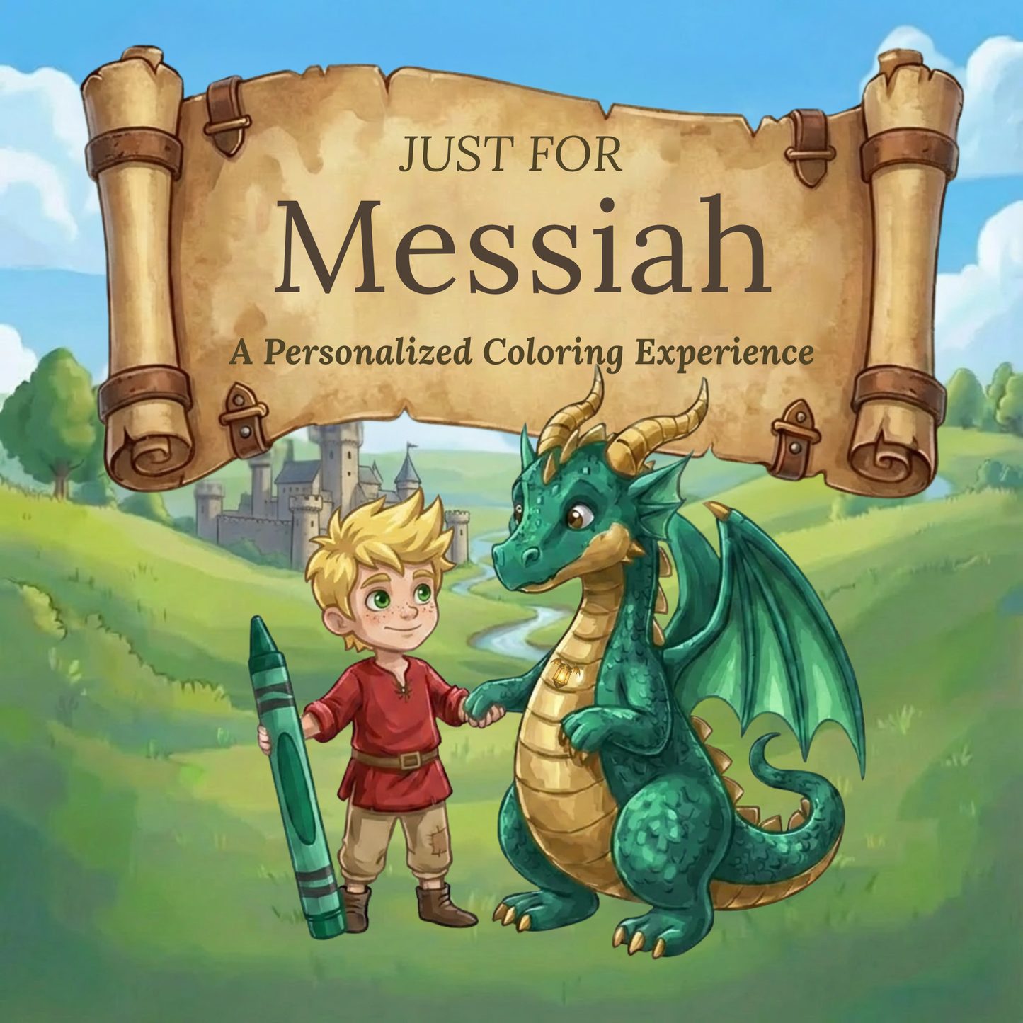 Messiah Personalized Coloring Book | Ages 4-8 | L.K. Bunting