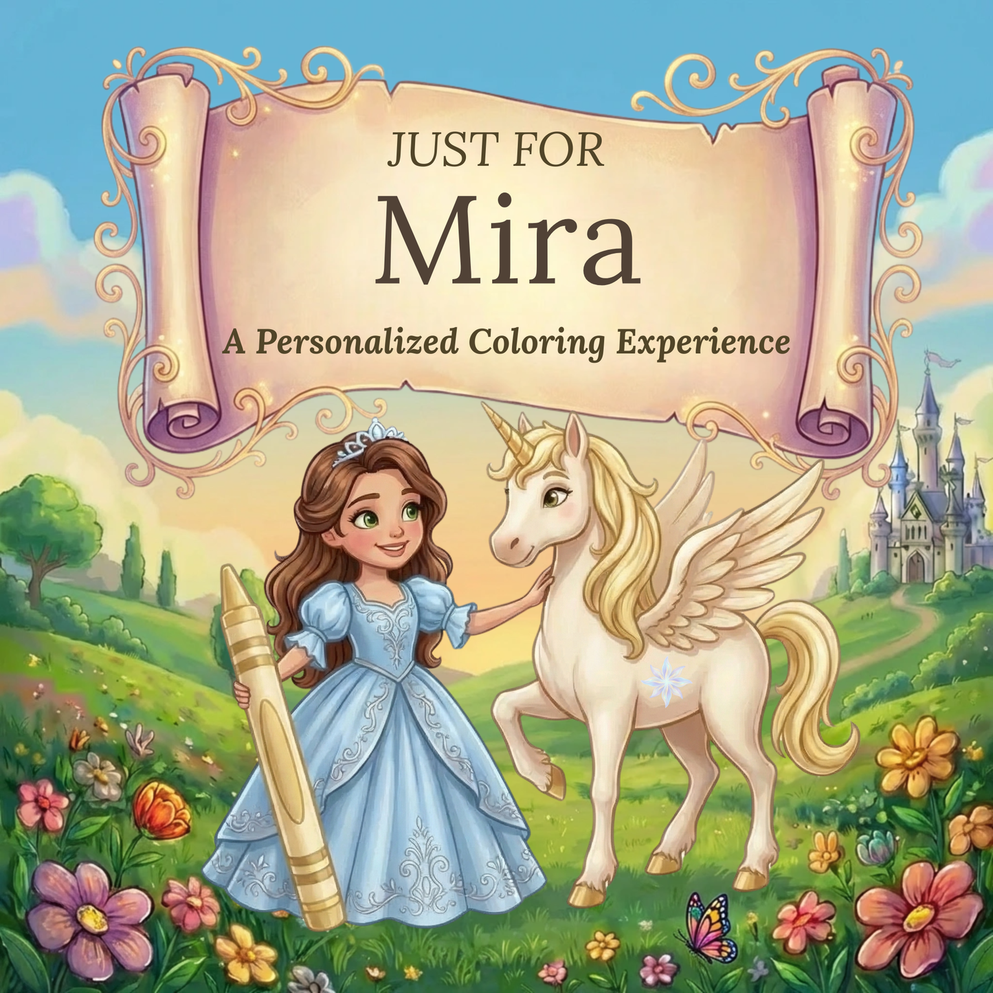 Mira Personalized Coloring Book | Ages 4-8 | L.K. Bunting