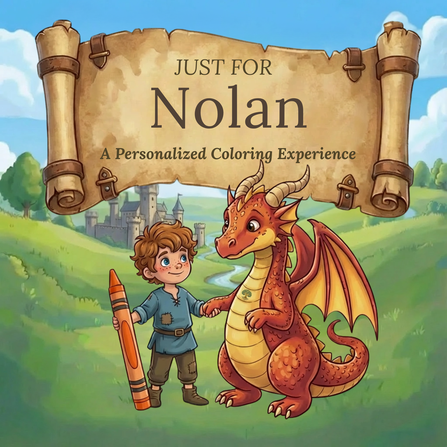 Nolan Personalized Coloring Book | Ages 4-8 | L.K. Bunting
