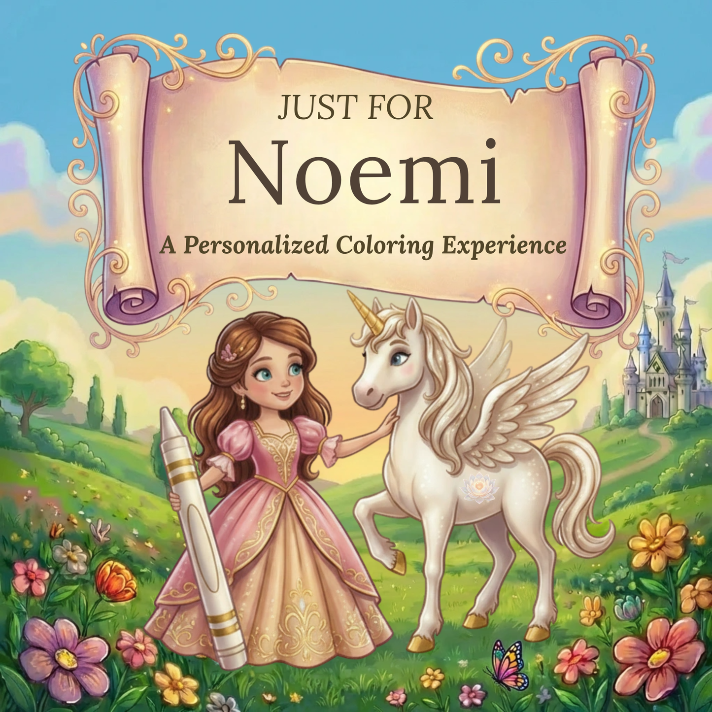 Noemi Personalized Coloring Book | Ages 4-8 | L.K. Bunting
