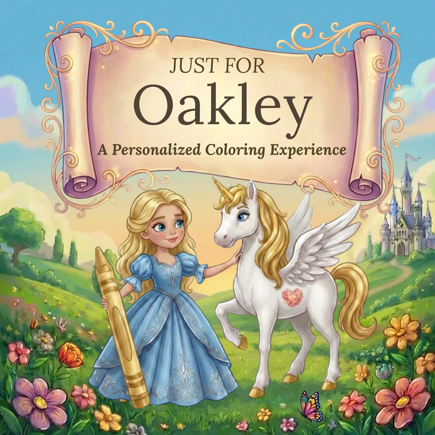 Oakley Personalized Coloring Book | Ages 4-8 | L.K. Bunting
