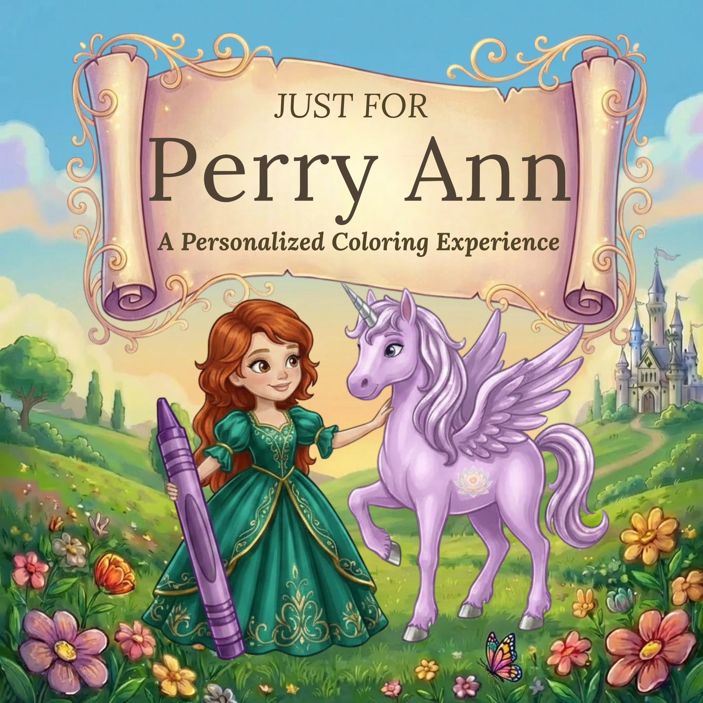 Perry Ann Personalized Coloring Book | Ages 4-8 | L.K. Bunting
