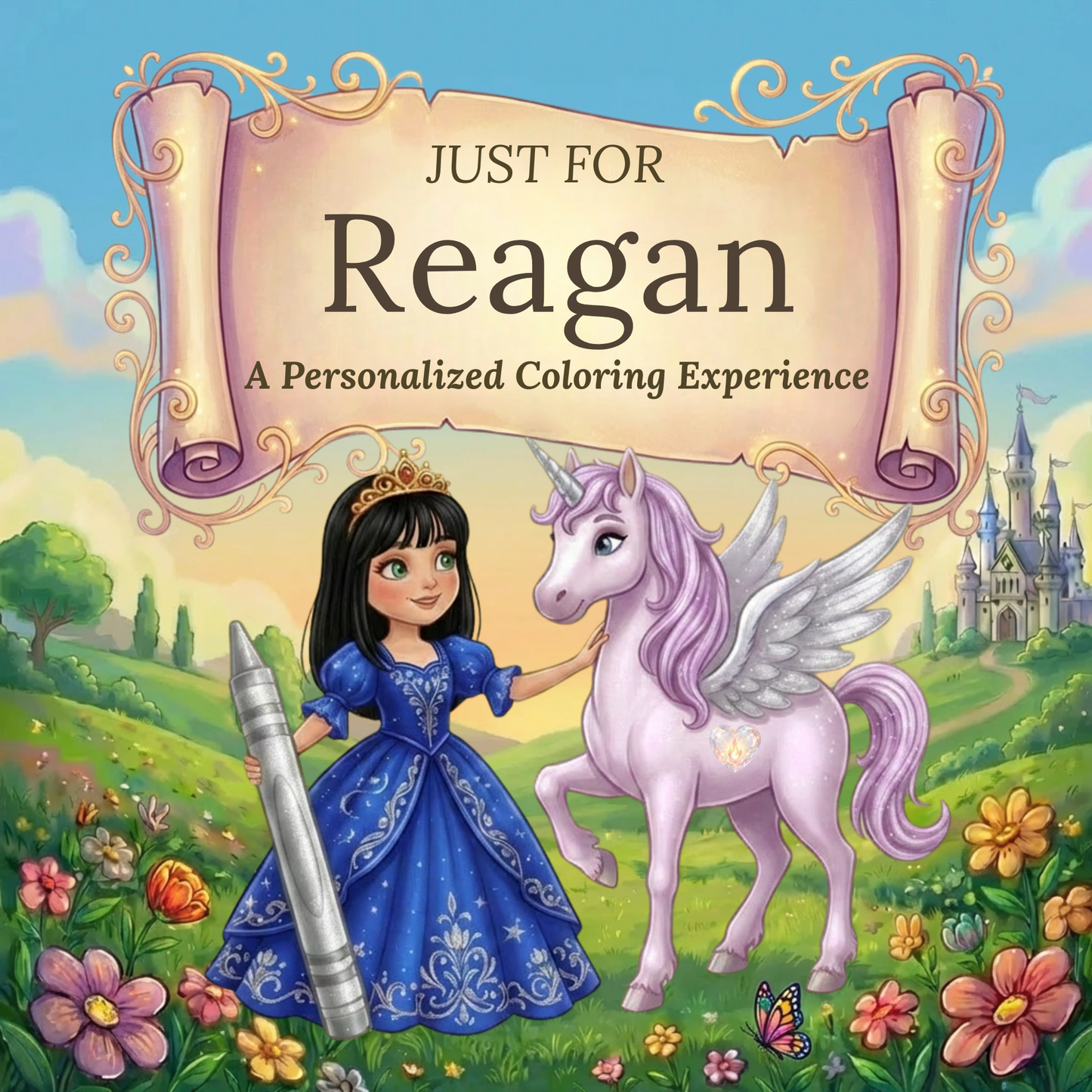 Reagan Personalized Coloring Book | Ages 4-8 | L.K. Bunting