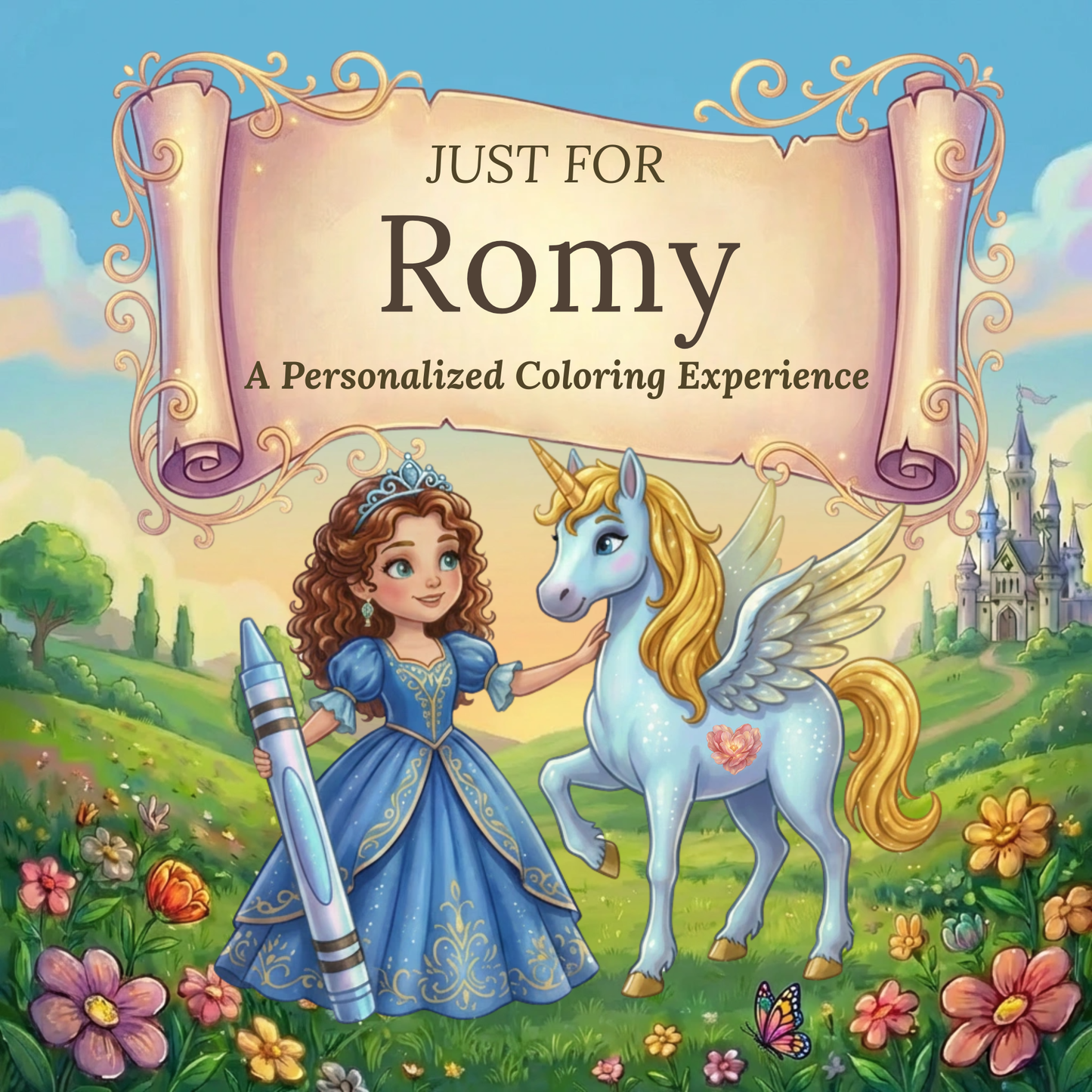 Romy Personalized Coloring Book | Ages 4-8 | L.K. Bunting