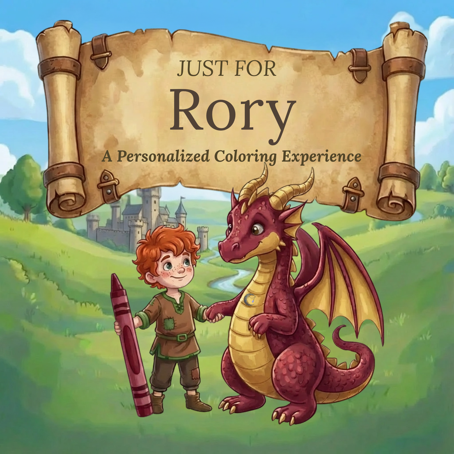 Rory Personalized Coloring Book | Ages 4-8 | L.K. Bunting