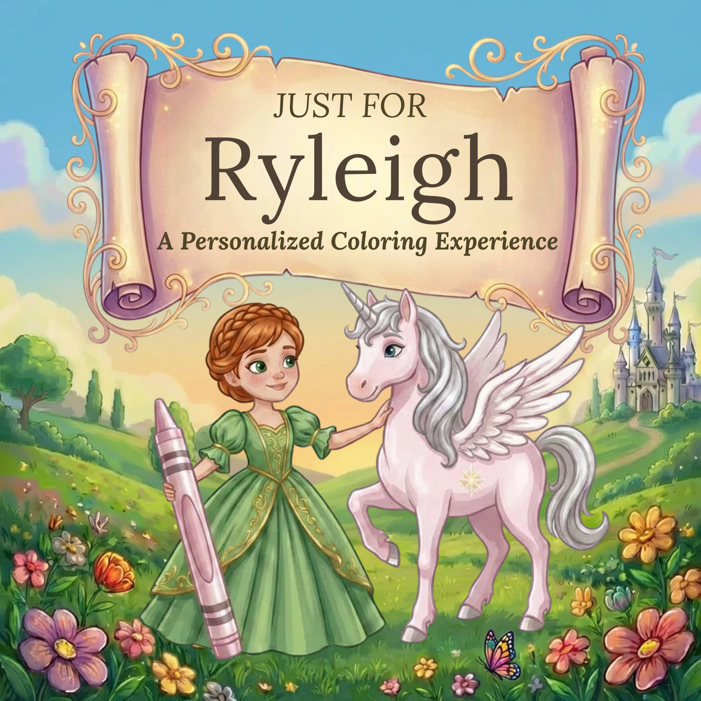 Ryleigh Personalized Coloring Book | Ages 4-8 | L.K. Bunting