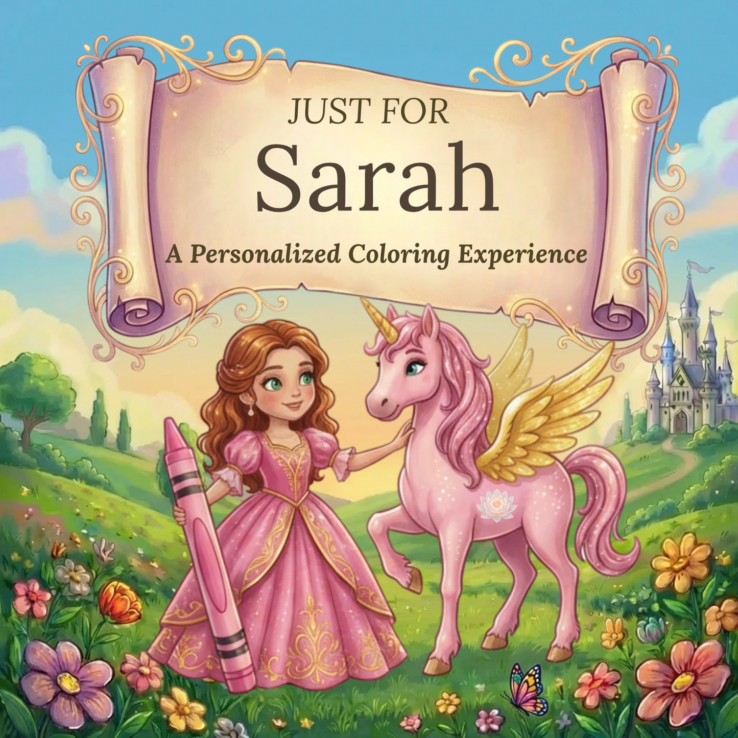 Sarah Personalized Coloring Book | Ages 4-8 | L.K. Bunting