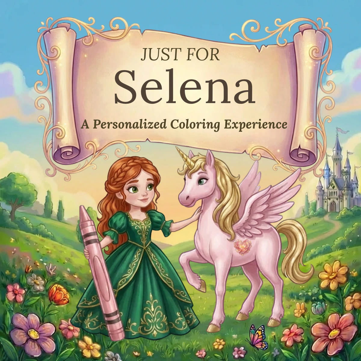 Selena Personalized Coloring Book | Ages 4-8 | L.K. Bunting