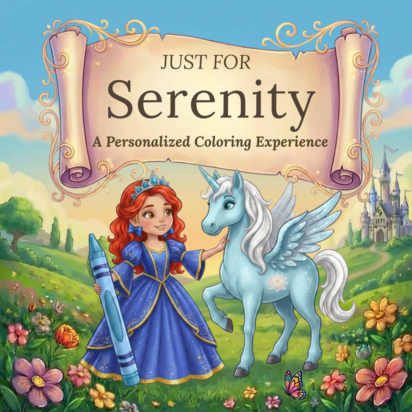 Serenity Personalized Coloring Book | Ages 4-8 | L.K. Bunting