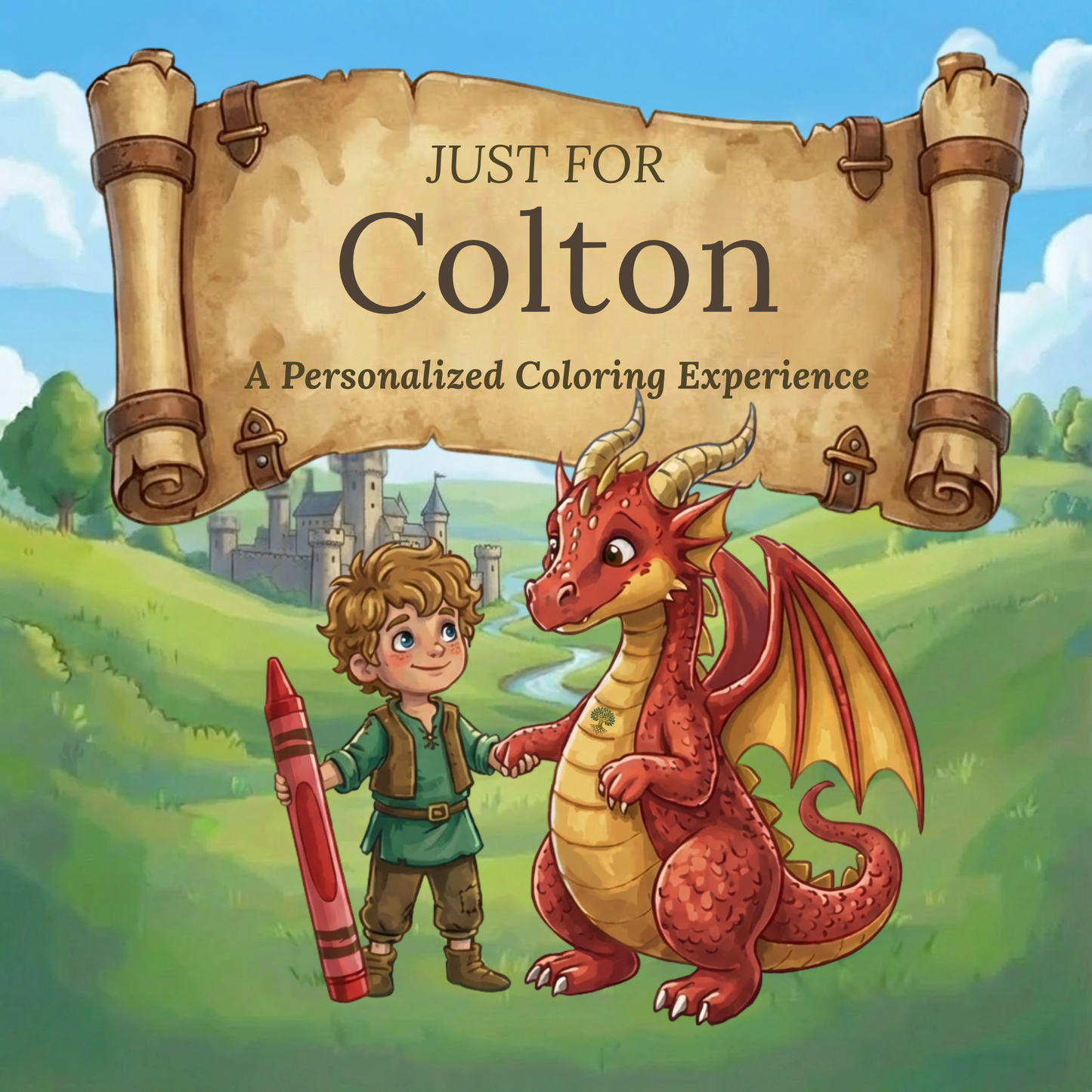 Colton Personalized Coloring Book | Ages 4-8 | L.K. Bunting